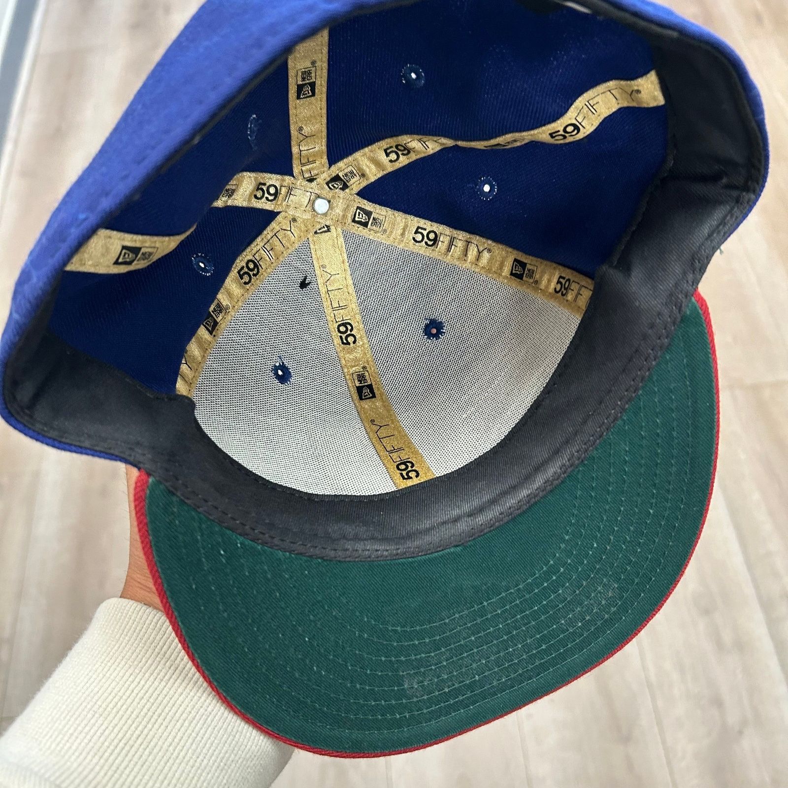 New Era SF Giants Home Of The Brave Flag Fitted Hat Cap Size 7 1/2 Size ONE SIZE - 7 Thumbnail