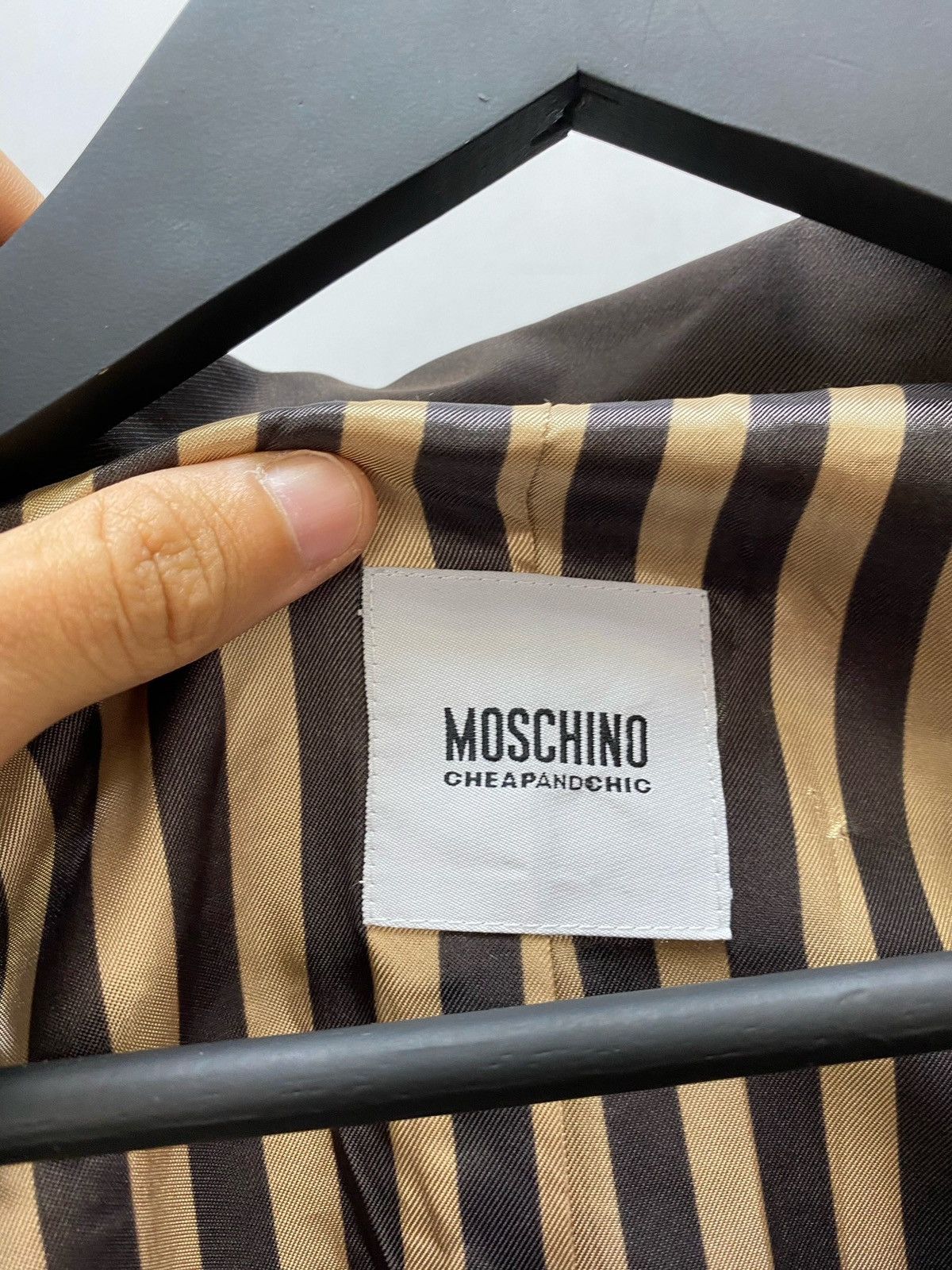 If Six Was Nine × Moschino Moschino Black Blazer Cheap And Chic Art Designer Rare Size XL / US 12-14 / IT 48-50 - 13 Thumbnail
