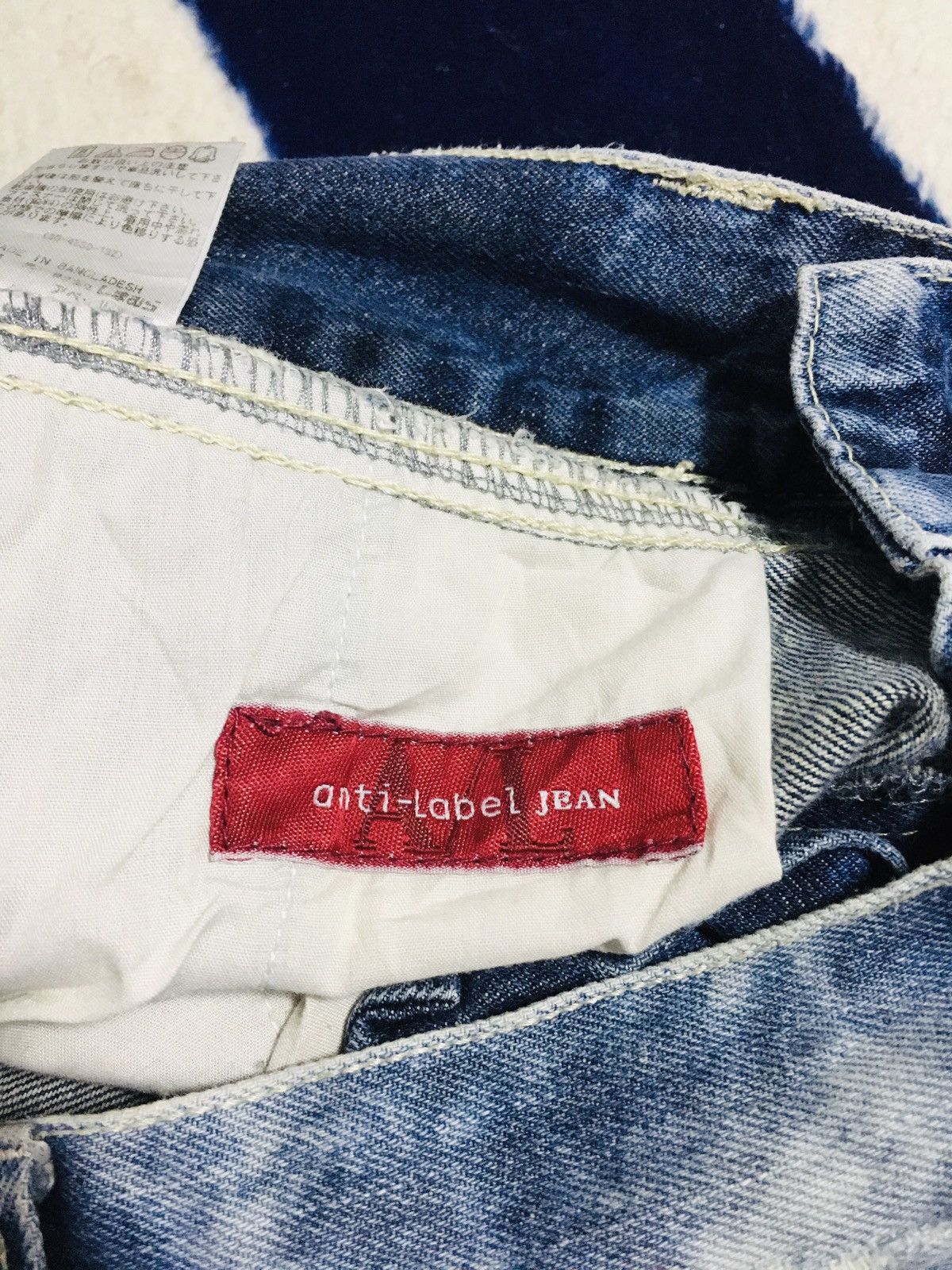 Japanese Brand Anti Label Acid Wash Jeans (16) Size US 30 / EU 46 - 11 Thumbnail