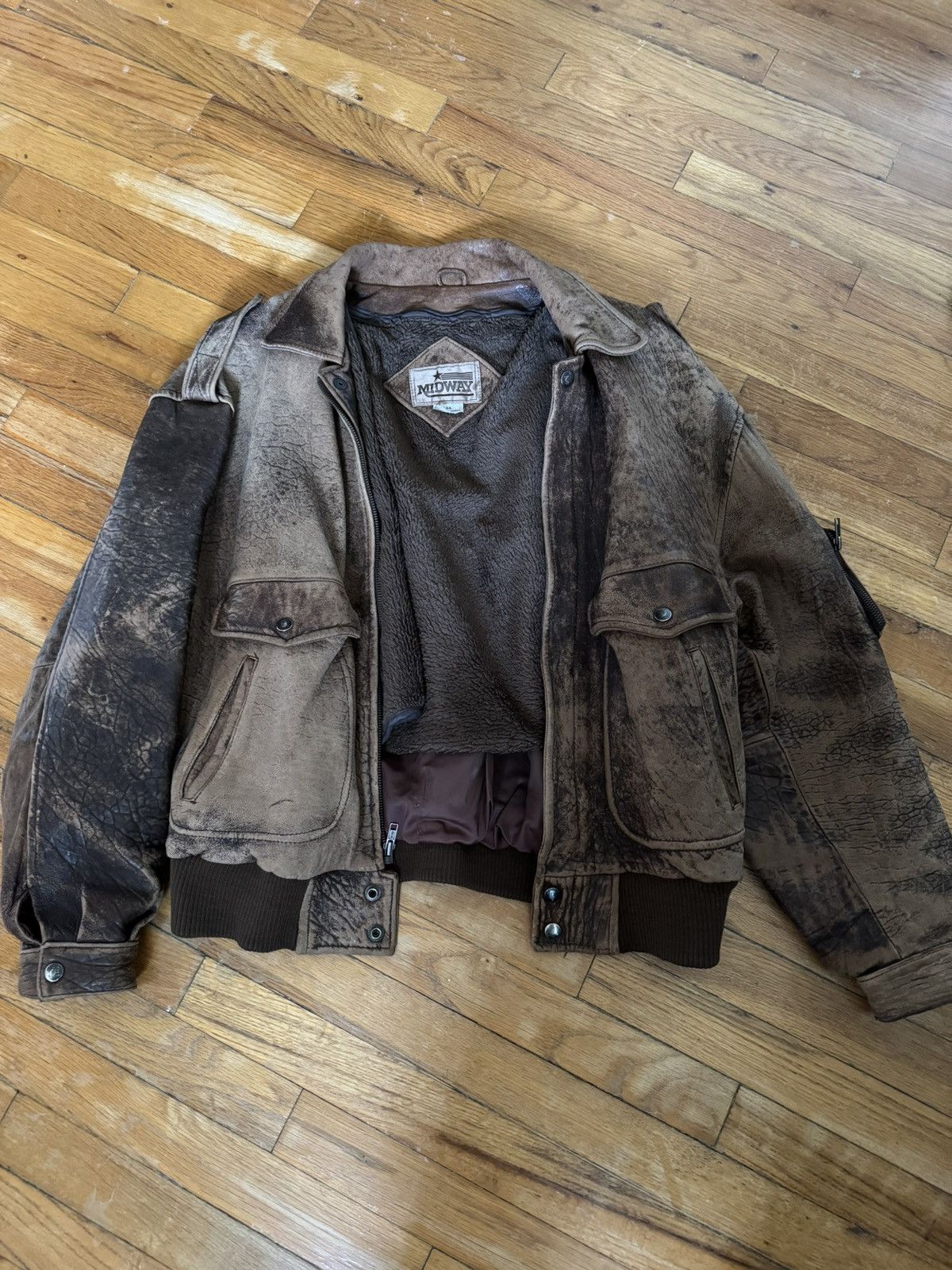 Midway Leather Jacket Grailed