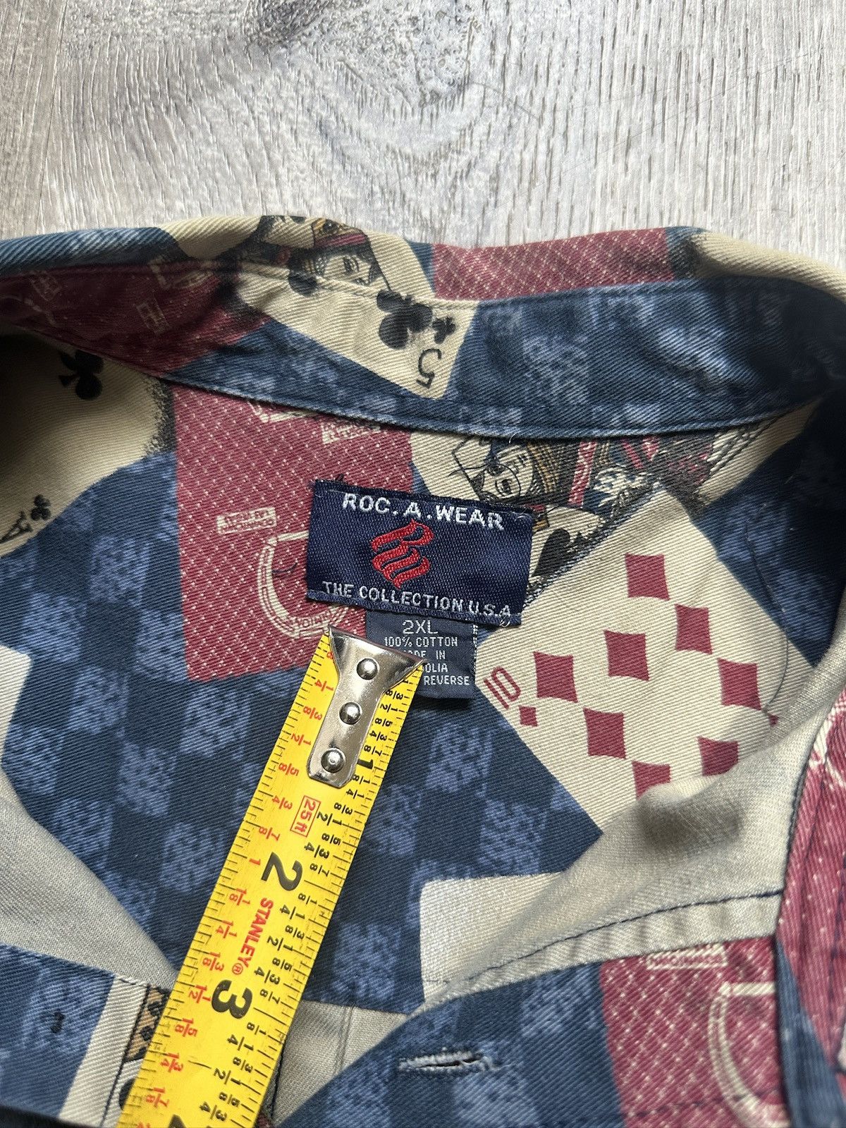 Rocawear Vintage RocaWear Cards Button Up Jacket Size US XXL / EU 58 / 5 - 4 Thumbnail