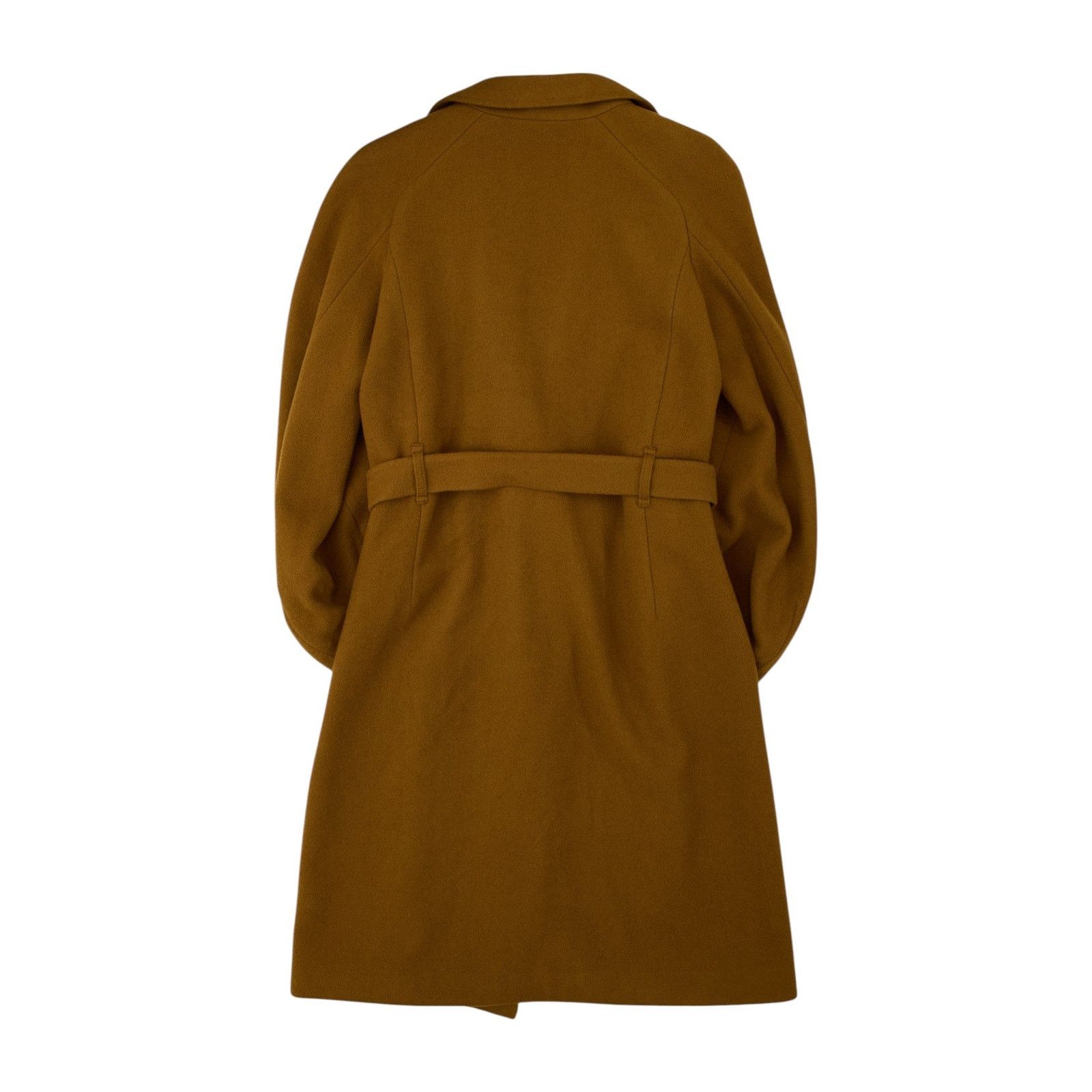 Dries Van Noten Brown Wool Belted Coat Size XS / US 0-2 / IT 36-38 - 3 Thumbnail