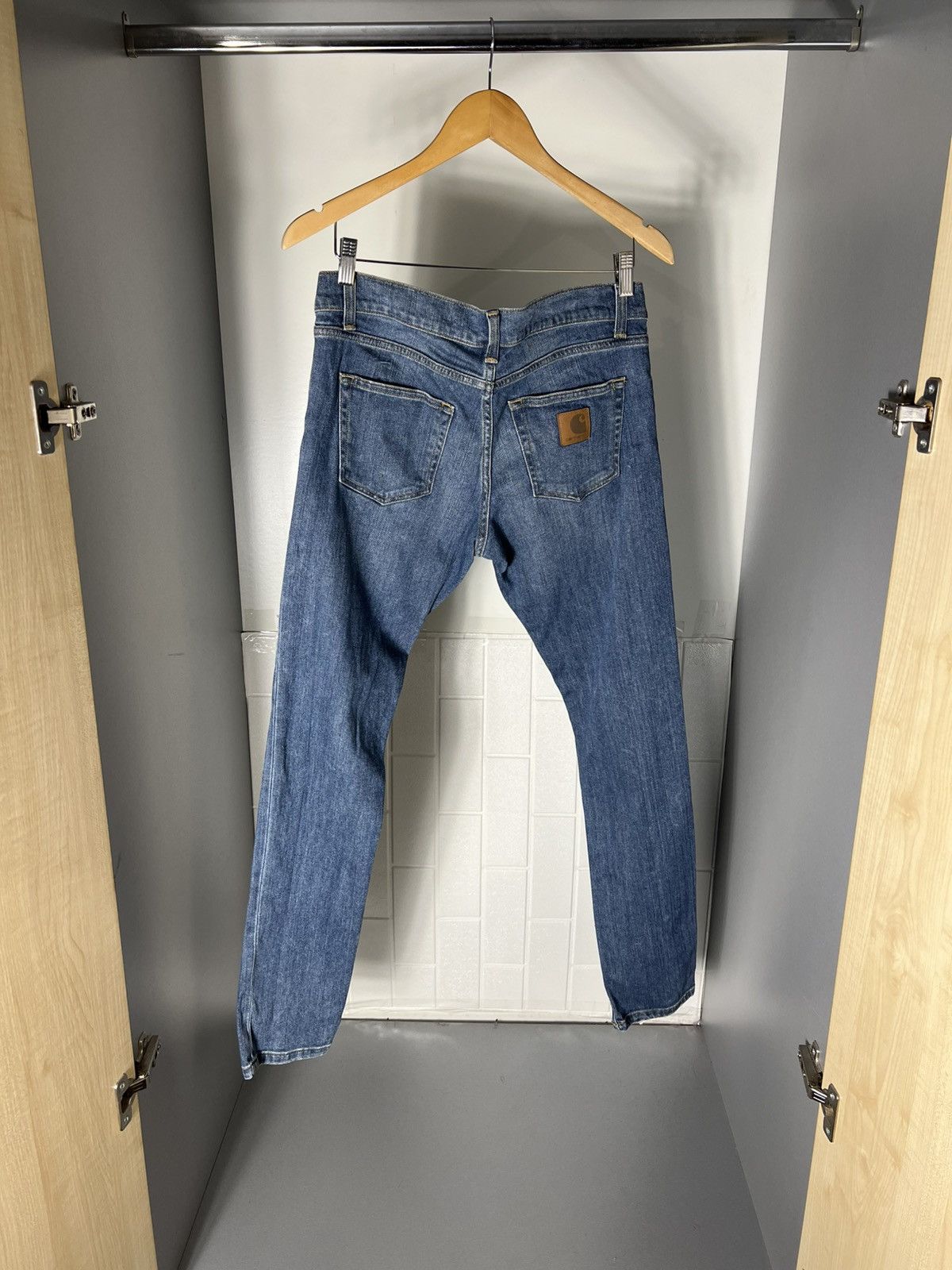 Carhartt VINTAGE CARHARTT WIP REBEL SKINNY DENIM JEANS CASUAL Y2K 90s Size US 30 / EU 46 - 15 Thumbnail