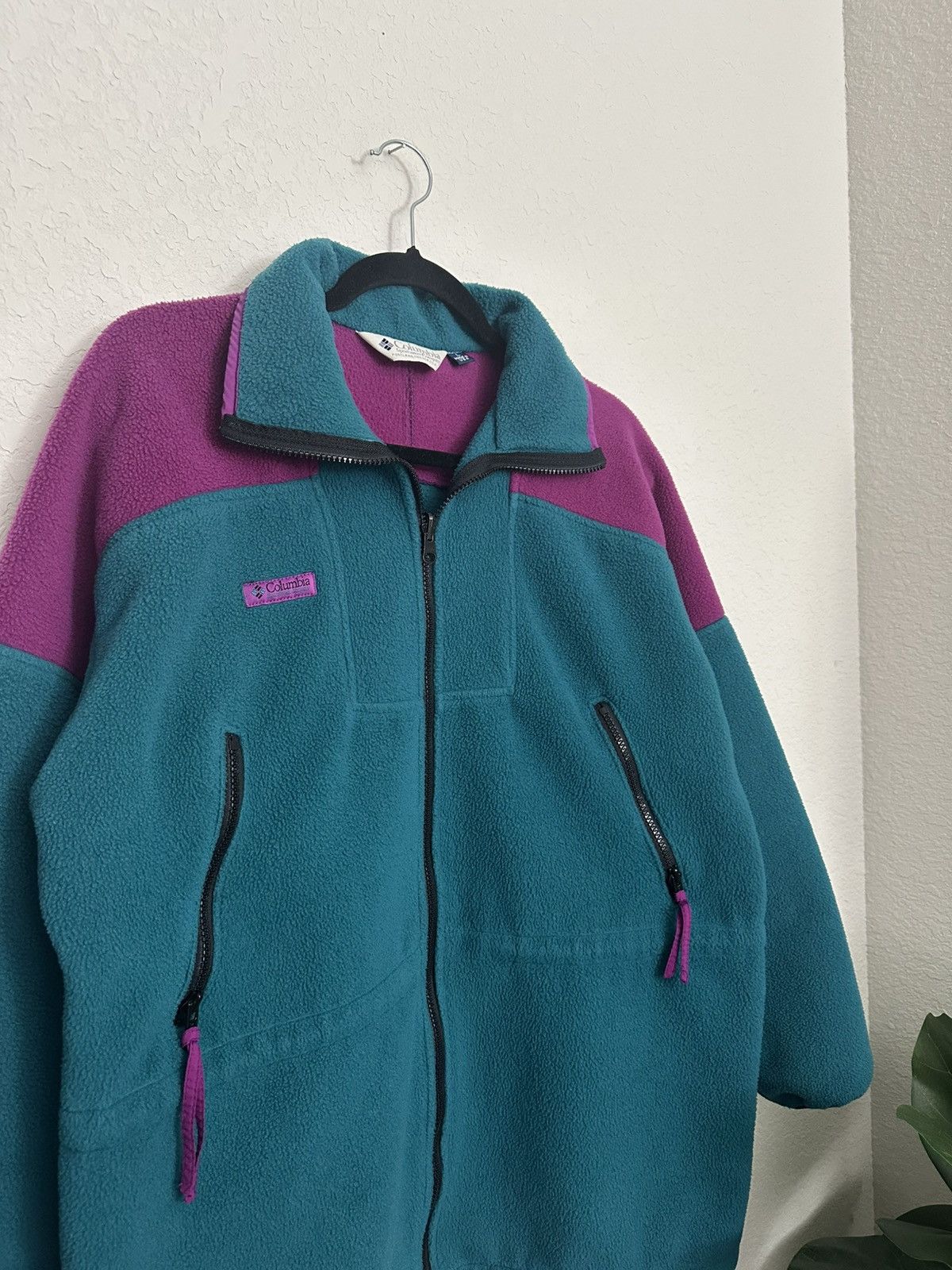Columbia × Vintage Vintage 90s Columbia Women's Large Fleece Jacket Made In USA Size L / US 10 / IT 46 - 3 Thumbnail