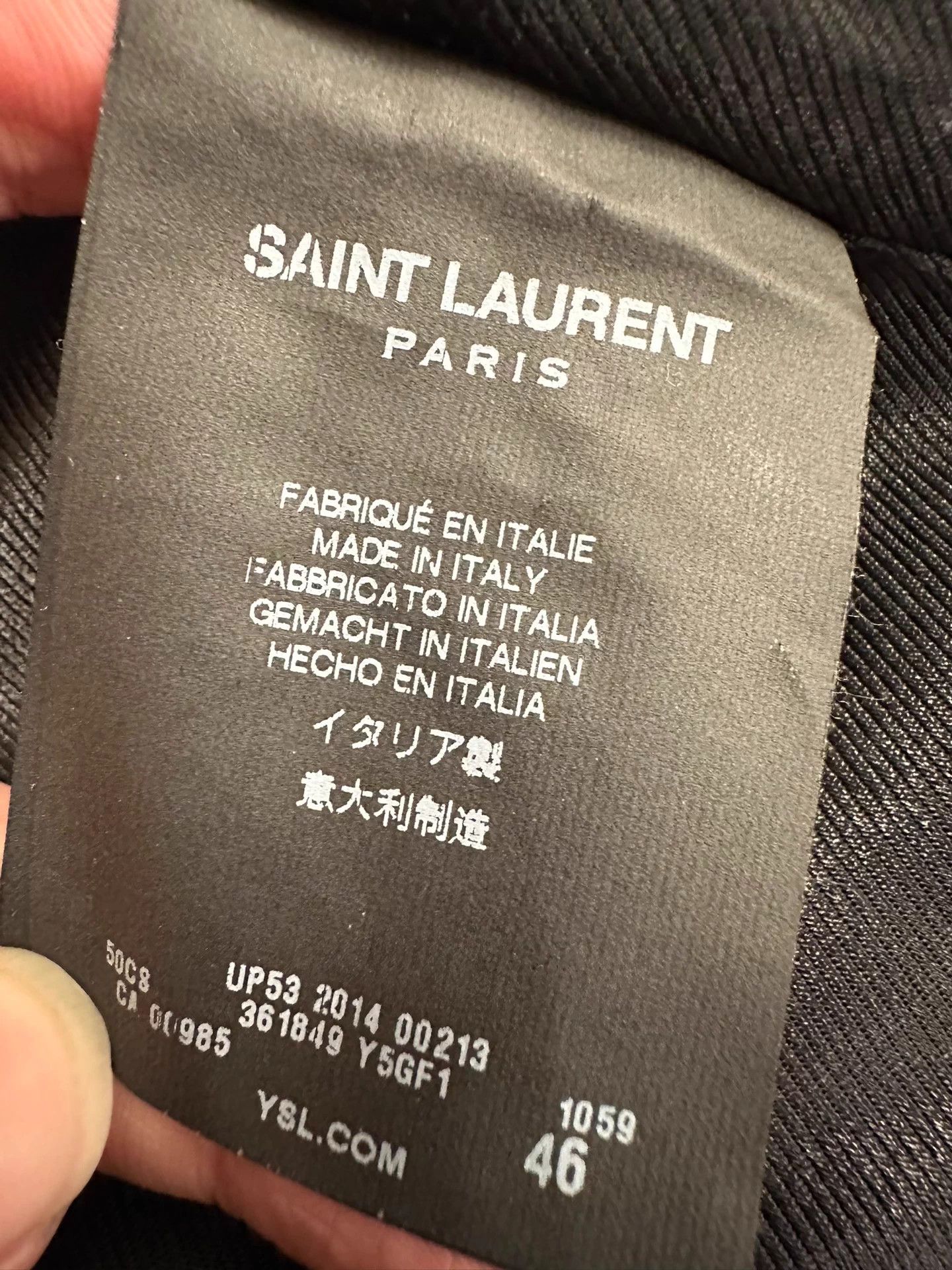 Saint Laurent Paris Saint Laurent Paris 14FW Leather Jacket Size M / US 6-8 / IT 42-44 - 3 Thumbnail