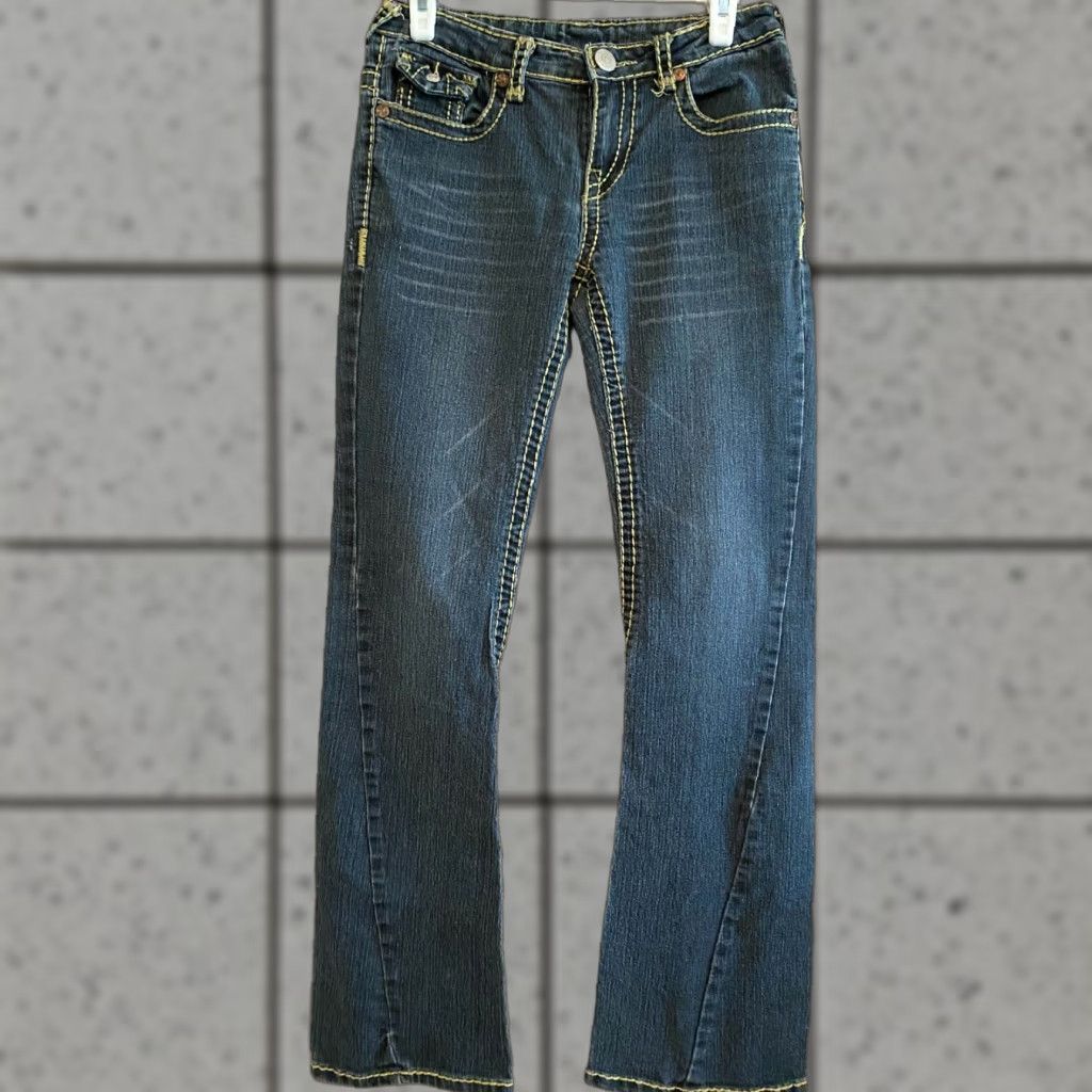 True Religion True Religion Joey Super T Bootcut Jeans Women's Size 27 Blue Medium Wash Regular Rise Vintage? No (remove) No N/A Size 27" / US 4 / IT 40 - 1 Thumbnail