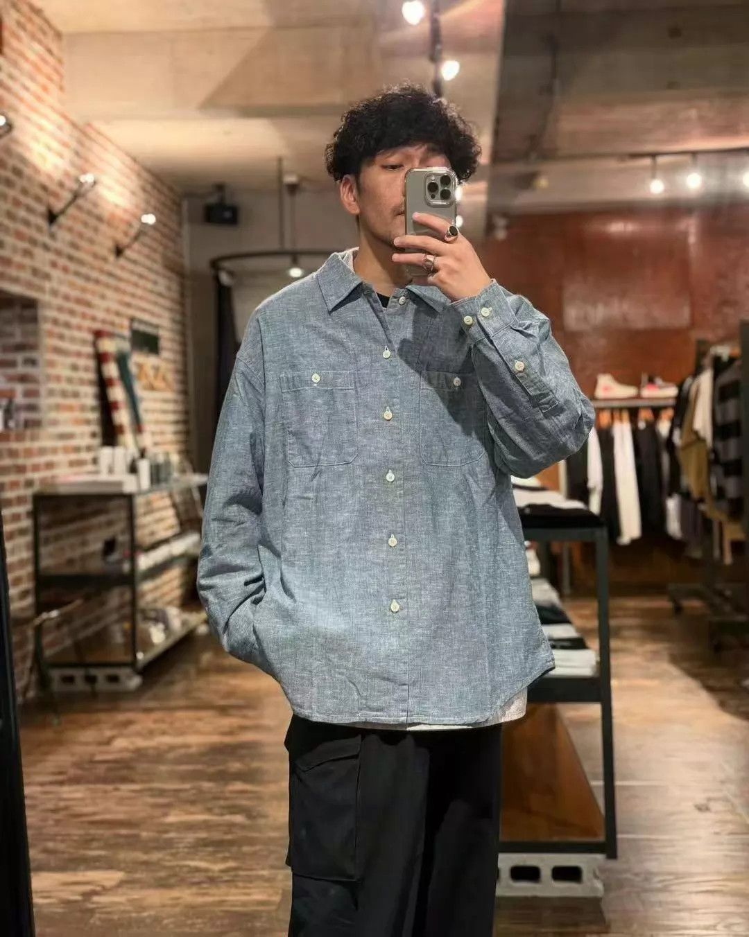 Visvim VISVIM 24AW LANGER CHAMBRAY L/S Lt Indigo 3 buffalo buttons Size US L / EU 52-54 / 3 - 7 Thumbnail