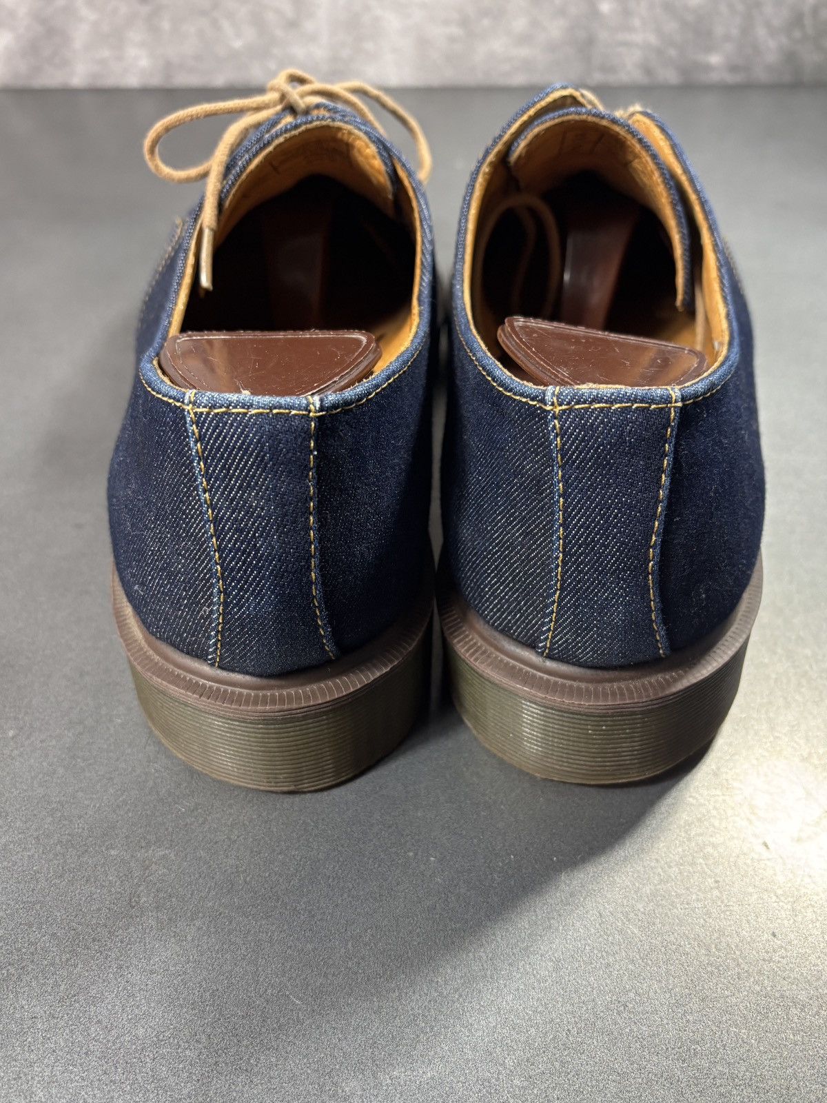 Dr. Martens F/W 2004 Doc Martens Denim Derby Boots Y2K Vintage Cagney 10 Size US 10.5 / EU 43-44 - 10 Thumbnail