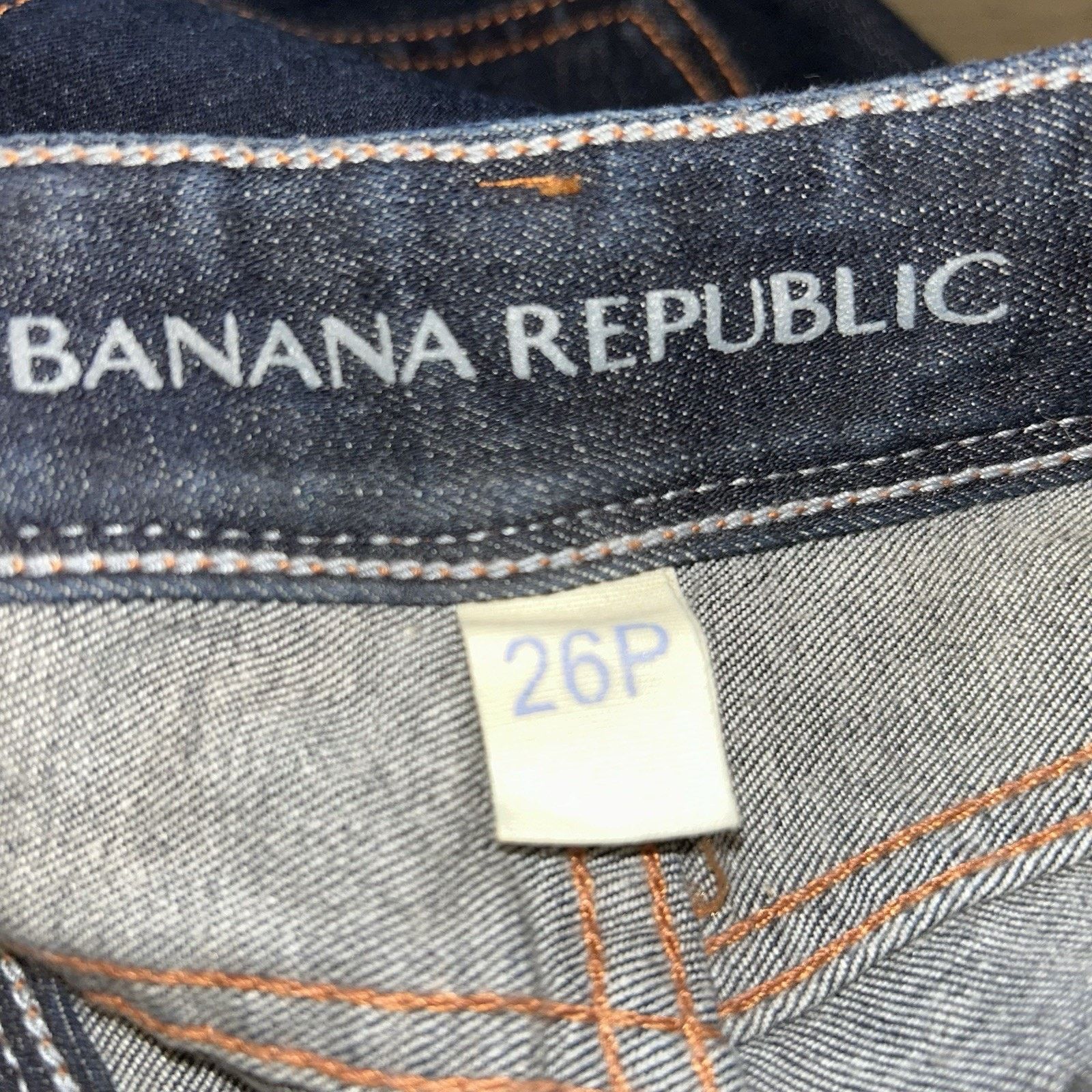 Banana Republic Banana Republic Women Jeans Sz 26P Dark Wash Straight Denim Size 26" / US 2 / IT 38 - 1 Thumbnail