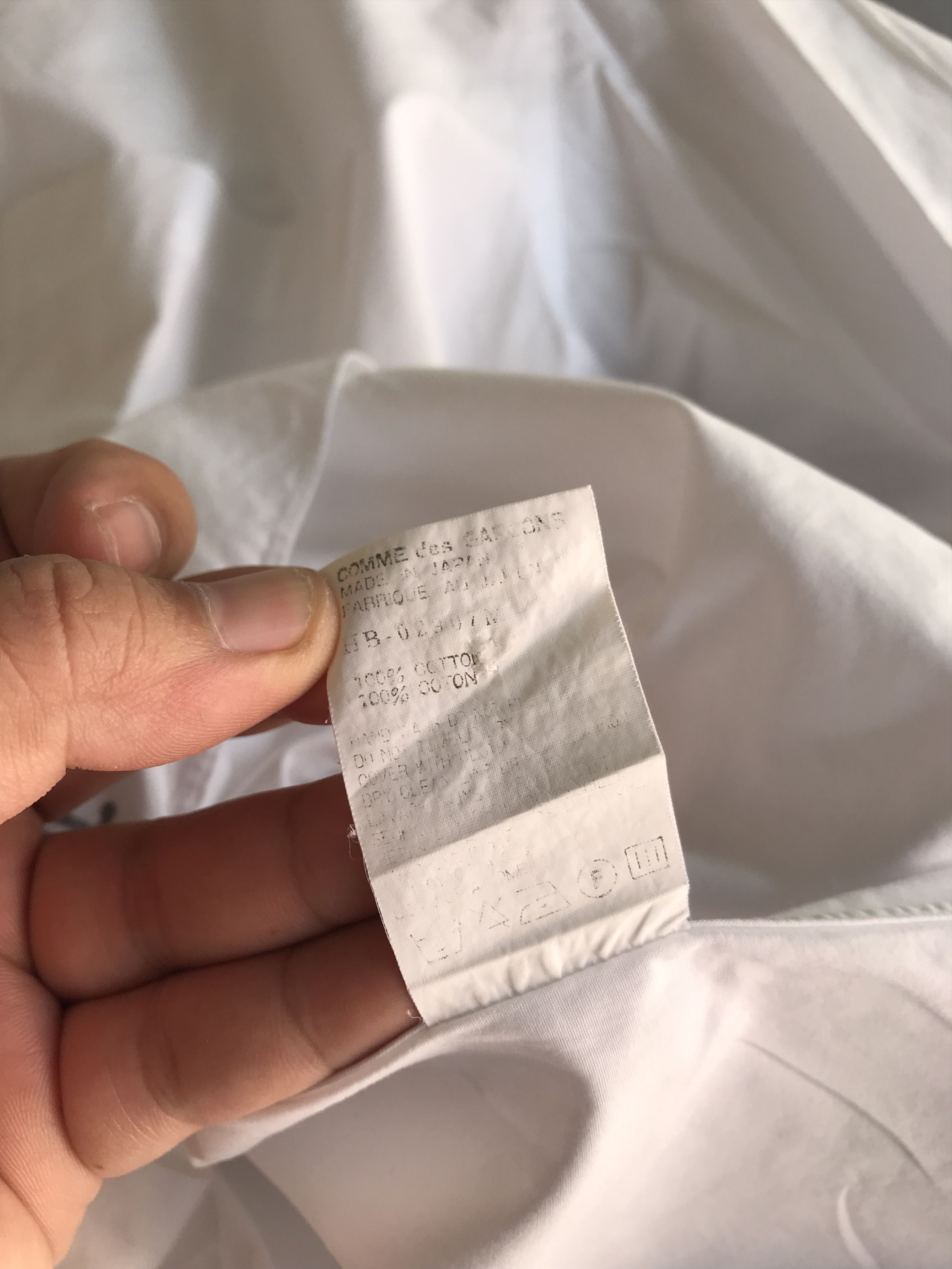 Comme des Garcons Homme Vintage 1990 Comme Des Garcons Homme White Shirts Size US M / EU 48-50 / 2 - 7 Thumbnail