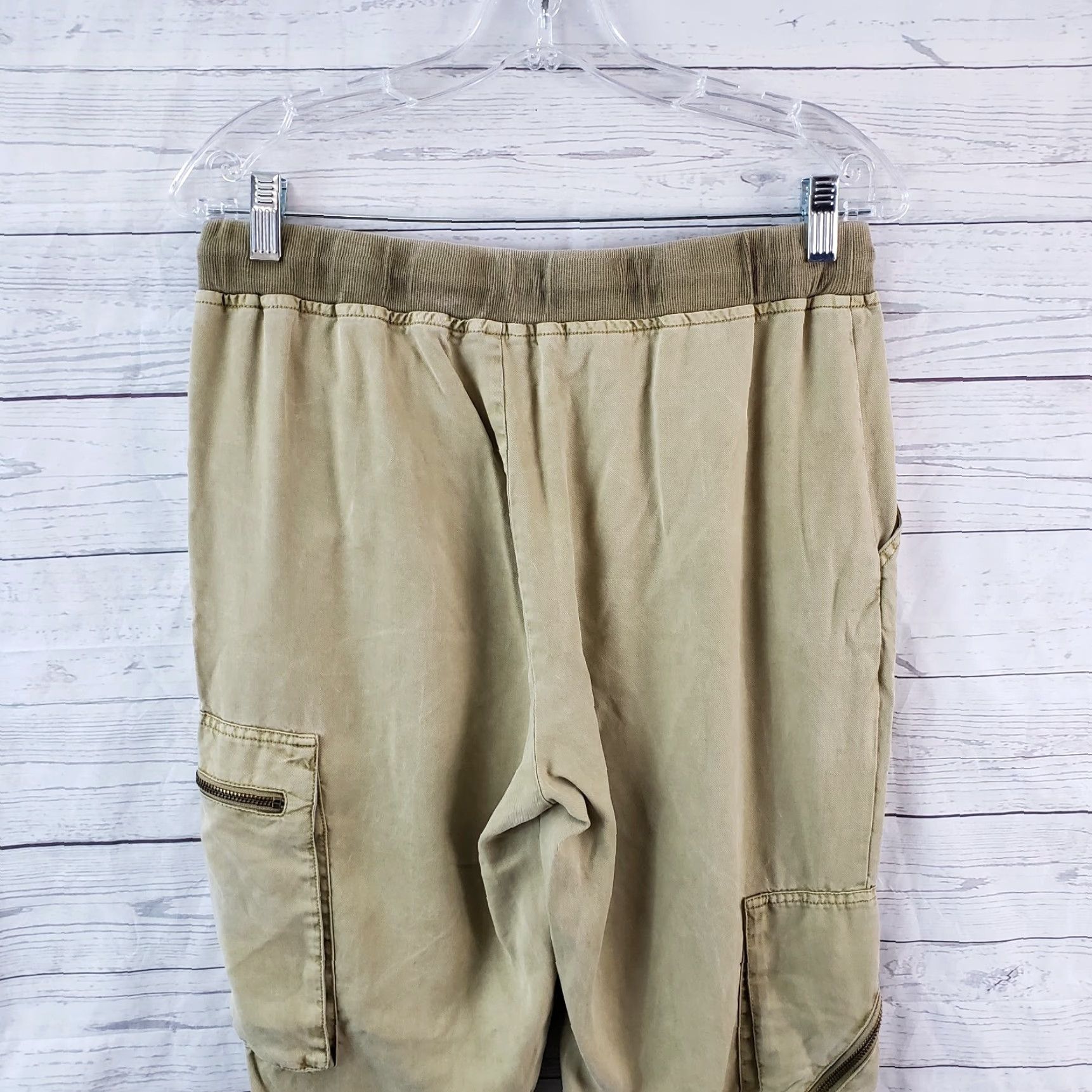 Young Fabulous & Broke VINTAGE Young Fabulous & Broke Womens Jogger Pants S Brown Tencel Cargo Pockets 26.5 Inseam Womens Size 28" / US 6 / IT 42 - 4 Thumbnail