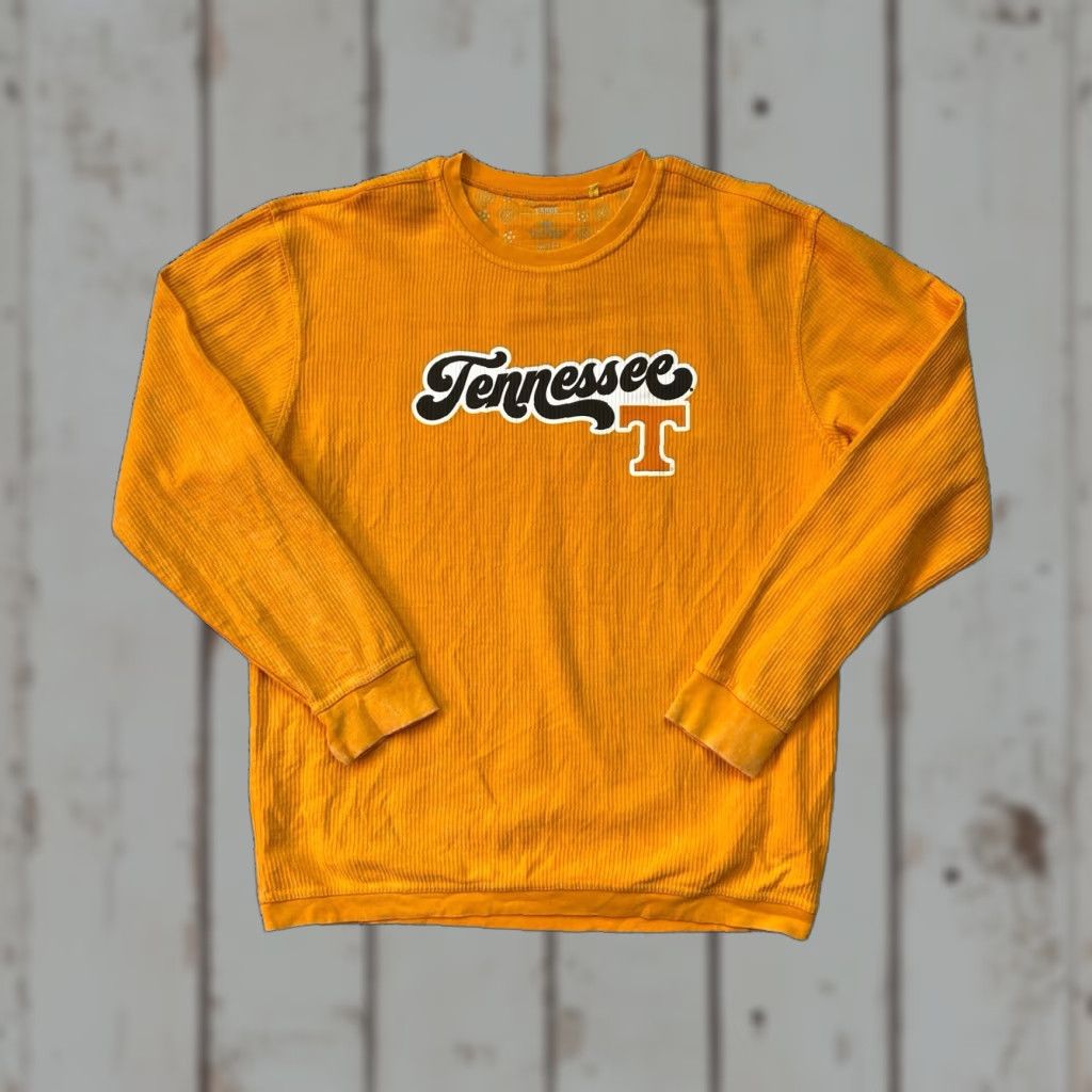 NCAA VINTAGE? (No) Three Square Tennessee Vols Shirt Mens Large Orange NCAA Football Long Sleeve Size US L / EU 52-54 / 3 - 1 Thumbnail