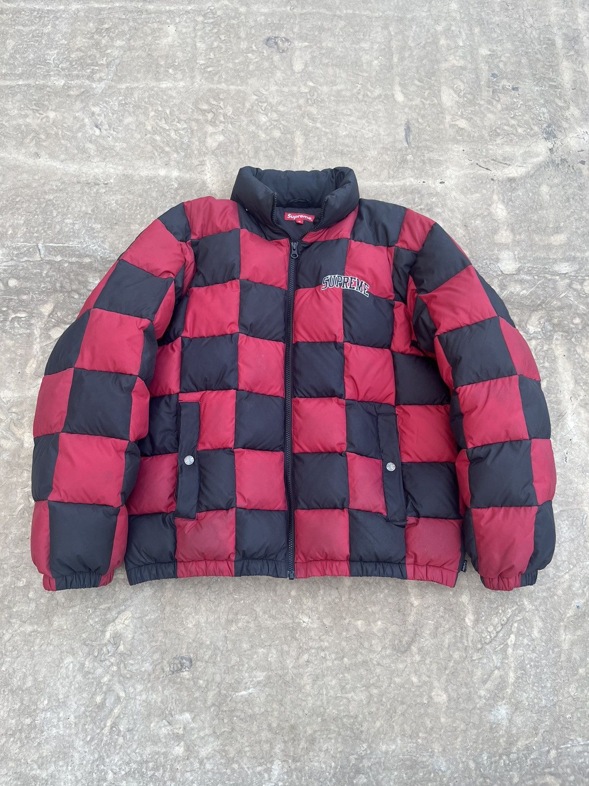 Supreme Supreme checkered puffer jacket Size US M / EU 48-50 / 2 - 3 Thumbnail
