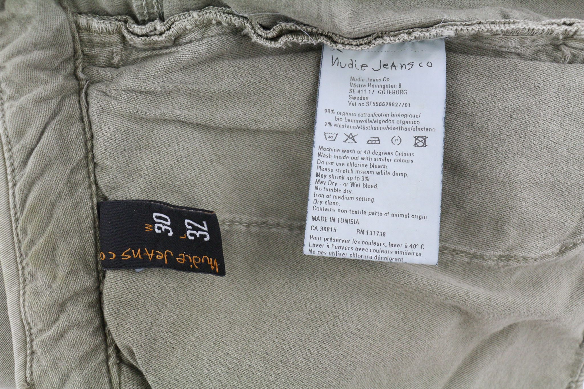 Nudie Jeans KHAKI TIGHT W30/L32 Organic Dusty Skinny Jeans 82553 Size US 30 / EU 46 - 5 Thumbnail