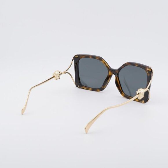 Versace Versace VE4502U 108/87 Sunglasses Havana/Gold Square Frame Size ONE SIZE - 3 Thumbnail