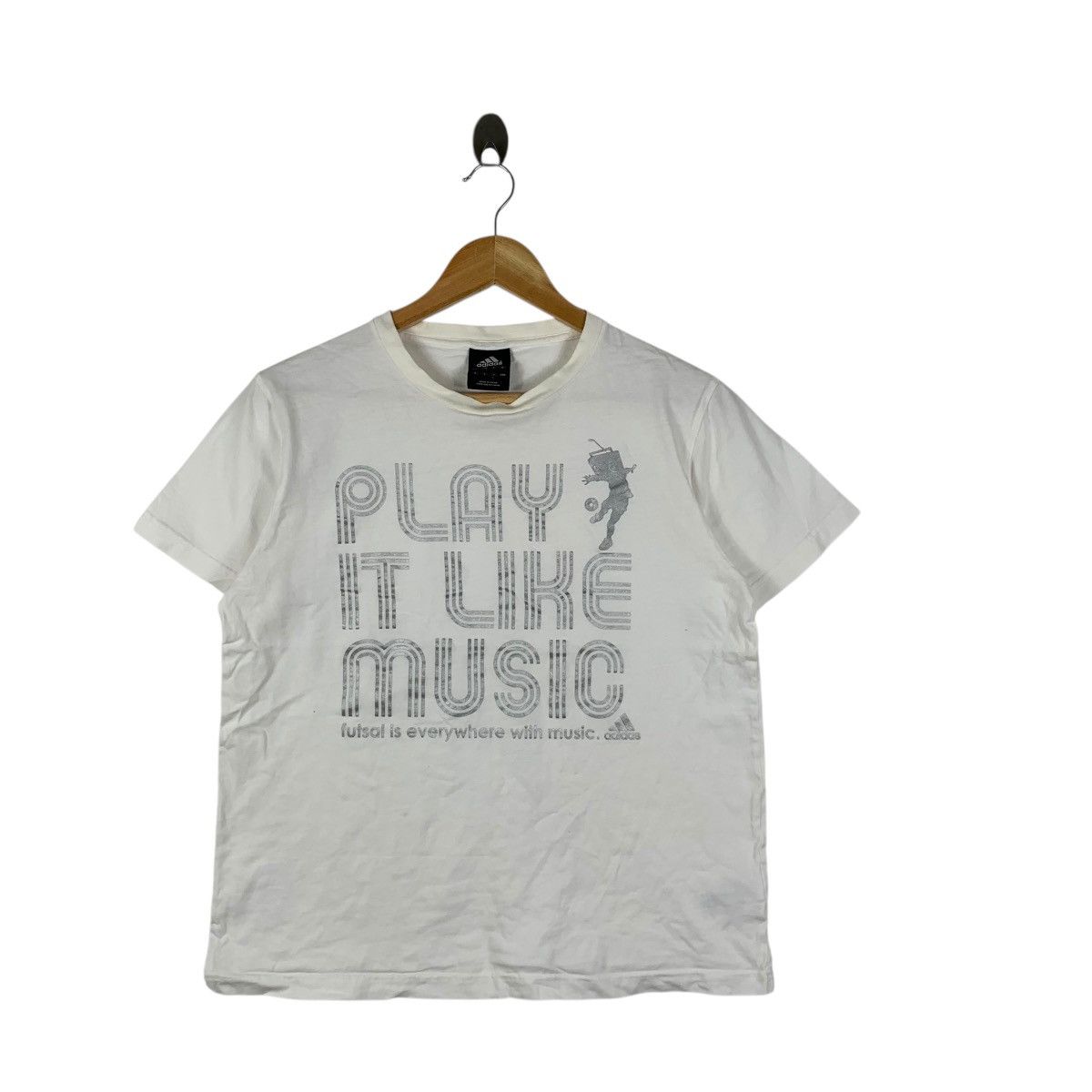 Adidas ADIDAS EQUIPMENT FUTSAL Play Like Music Sportswear Tee Size US L / EU 52-54 / 3 - 3 Thumbnail
