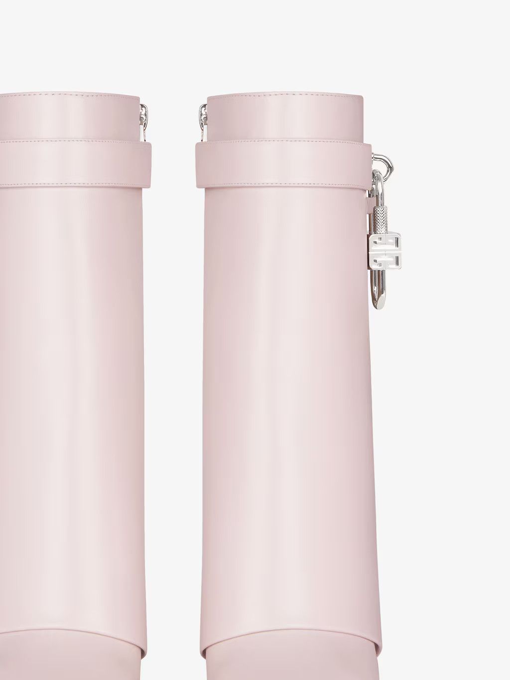 Givenchy o1srvl11e0525 Shark Lock Ankle Boots 90mm in Light Pink Size US 9.5 / IT 39.5 - 6 Thumbnail