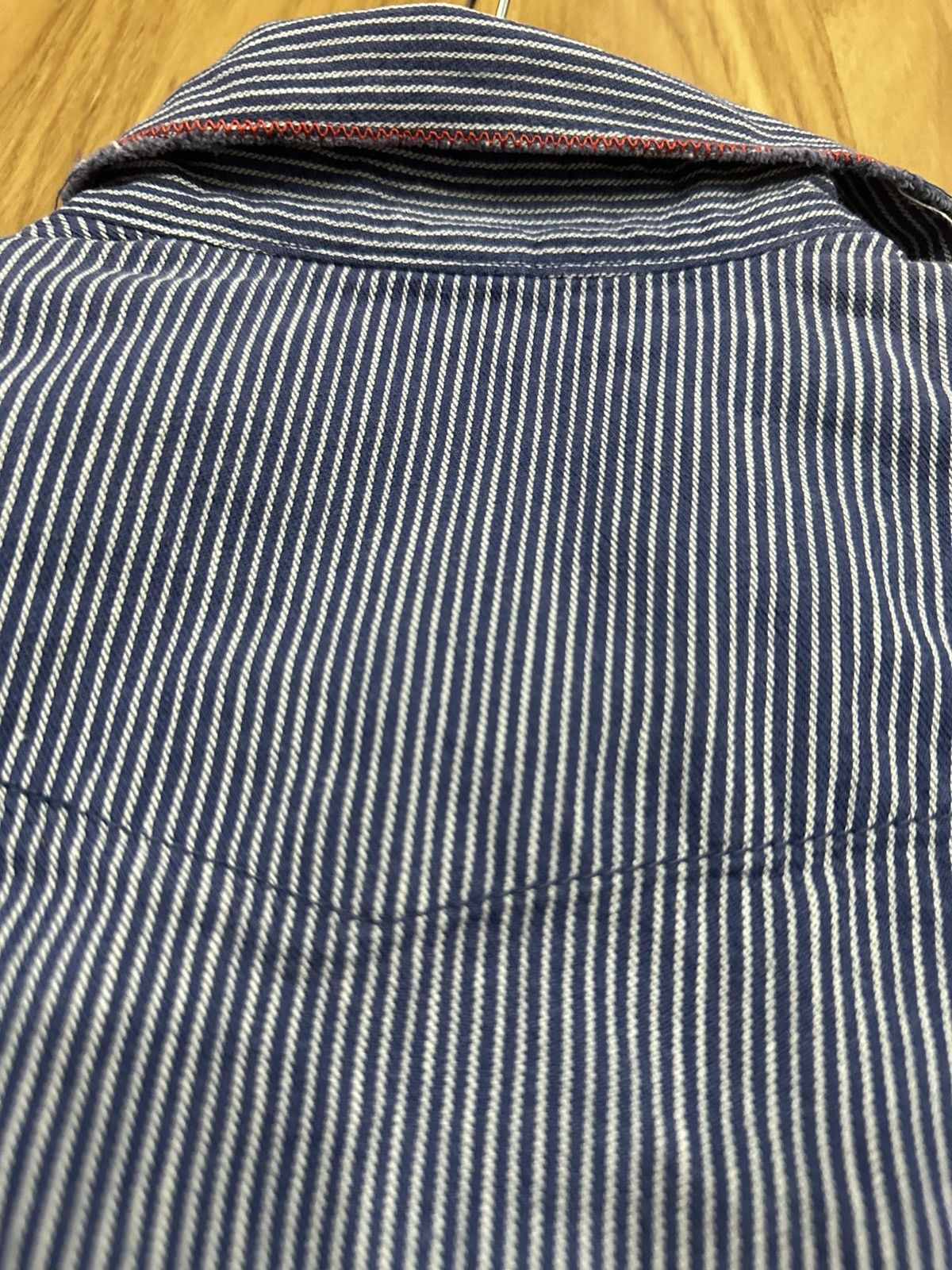 45rpm 45Rpm Metal Button Logo Hickory Stripes Shirt Fit XS Size US XS / EU 42 / 0 - 18 Thumbnail
