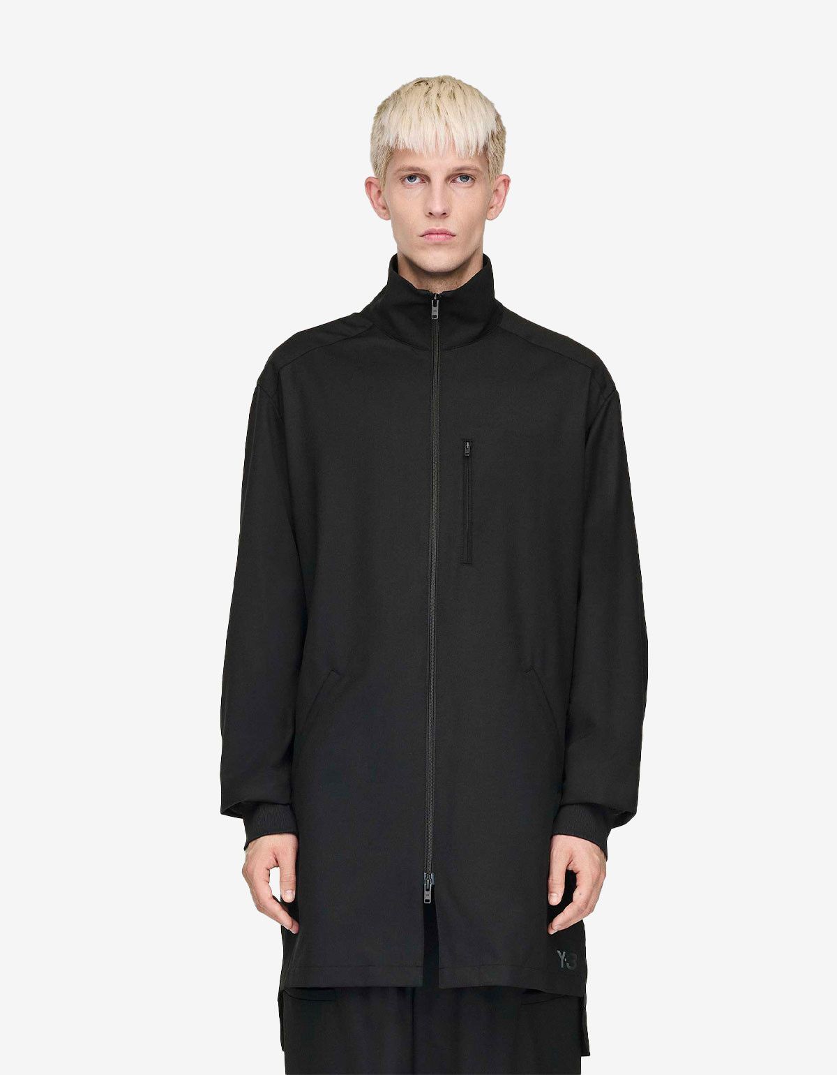 Y-3 Y-3 Black Refined Wool Track Top 3-Stripes Size US XL / EU 56 / 4 - 2 Thumbnail