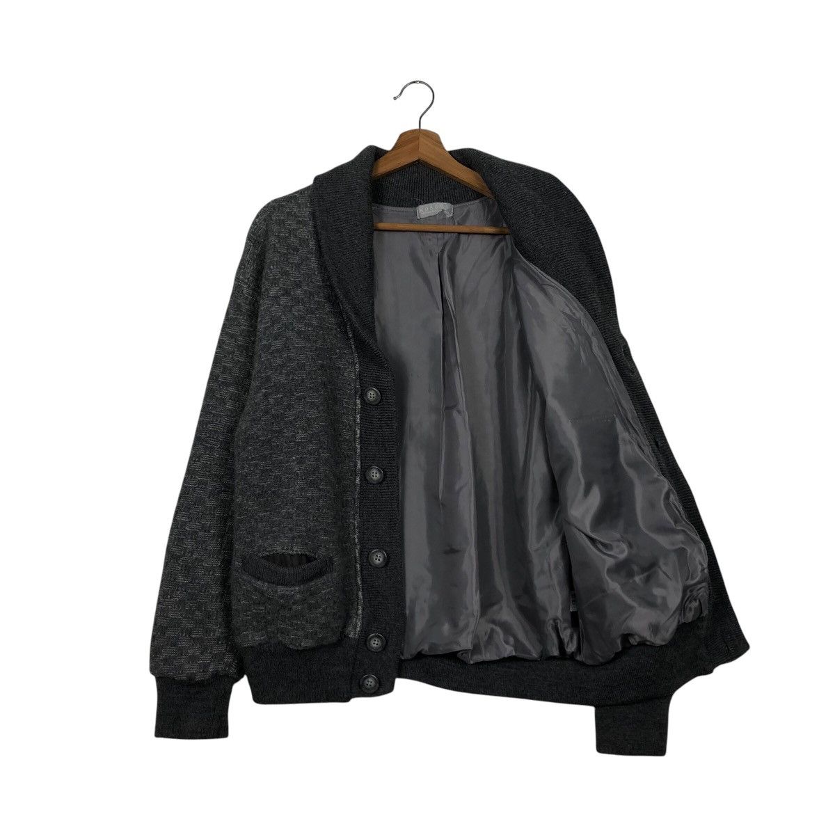 Japanese Brand 📌Vintage Cardigan Bomber Jacket Button Kosugi Issey Miyake Size US L / EU 52-54 / 3 - 12 Thumbnail