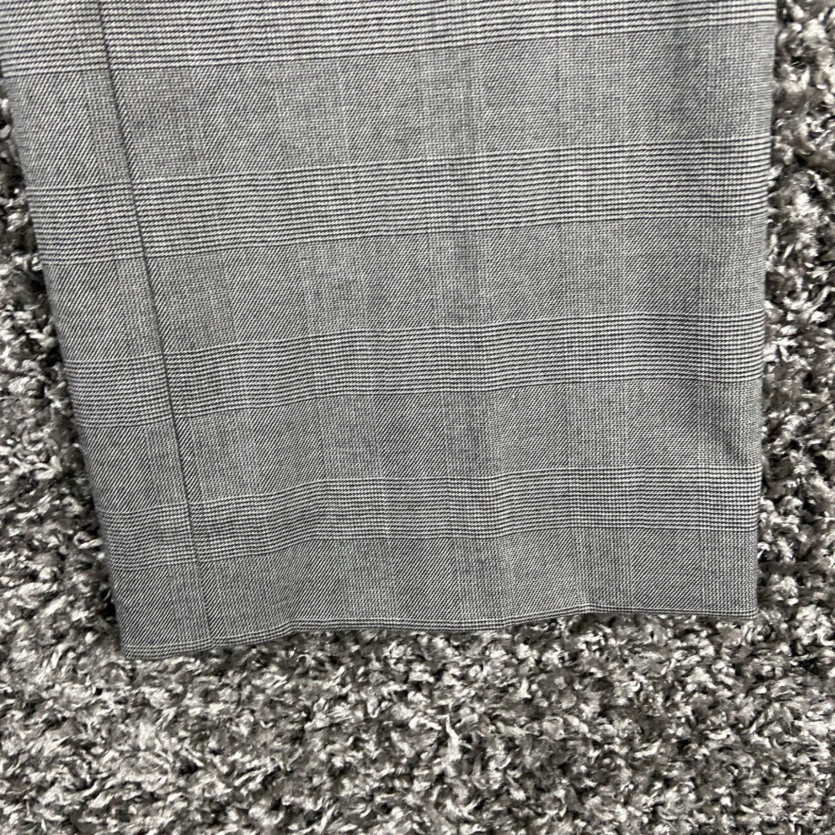 Ann Taylor VINTAGE? Wait: Ann Taylor Signature Gray Plaid Dress Pants Women’s 2 Size 26" / US 2 / IT 38 - 2 Thumbnail