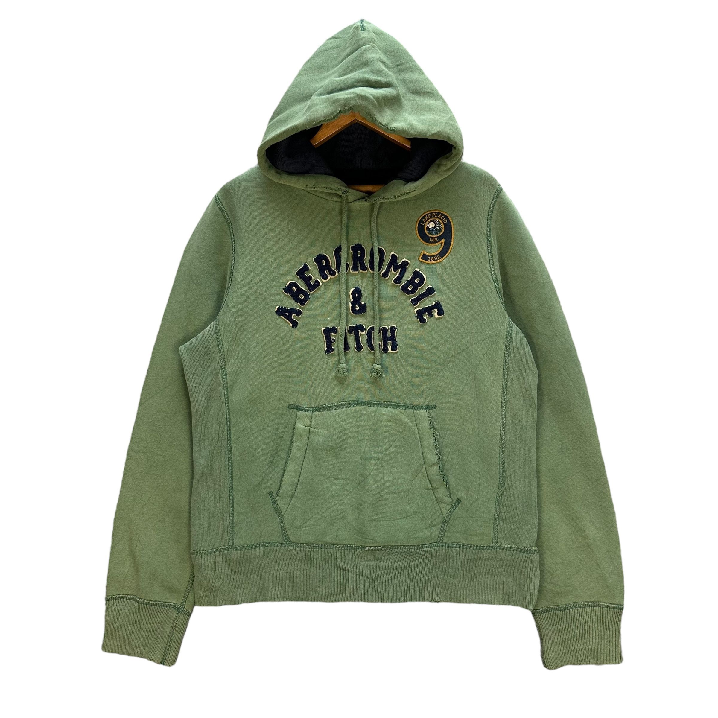 Abercrombie & Fitch Trashed ABERCROMBIE Big Logo Pullover Hoodies #A5-0133 Size US M / EU 48-50 / 2 - 1 Thumbnail