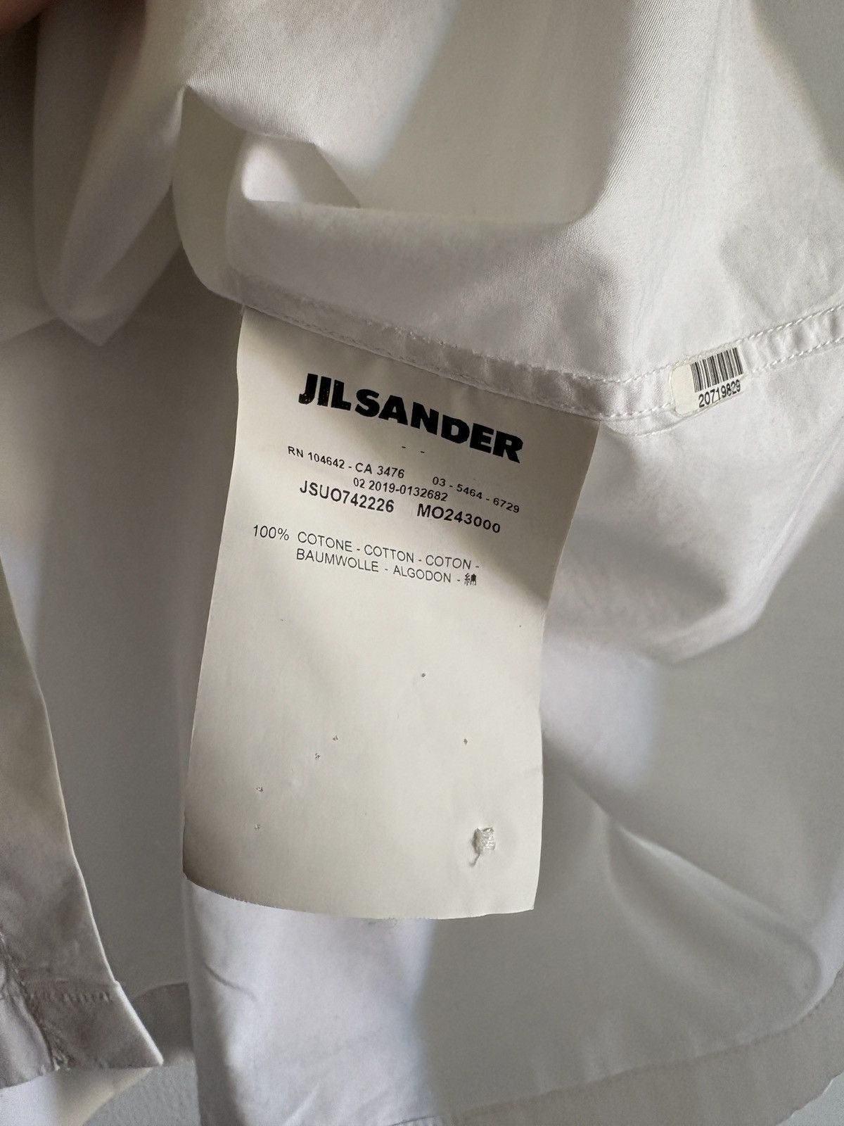 Jil Sander Jil Sander White Short Sleeve Button Up Size US L / EU 52-54 / 3 - 5 Thumbnail
