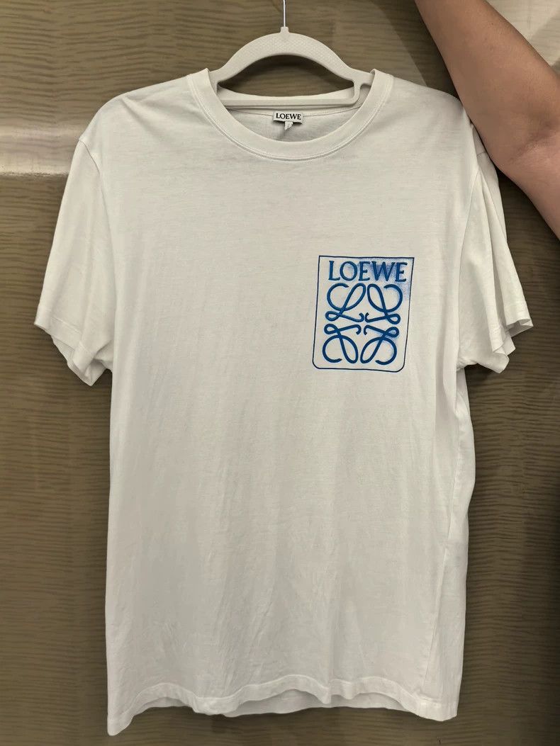 Loewe LOEWE White Short-Sleeve Logo T-Shirt - dmc Size US S / EU 44-46 / 1 - 1 Thumbnail