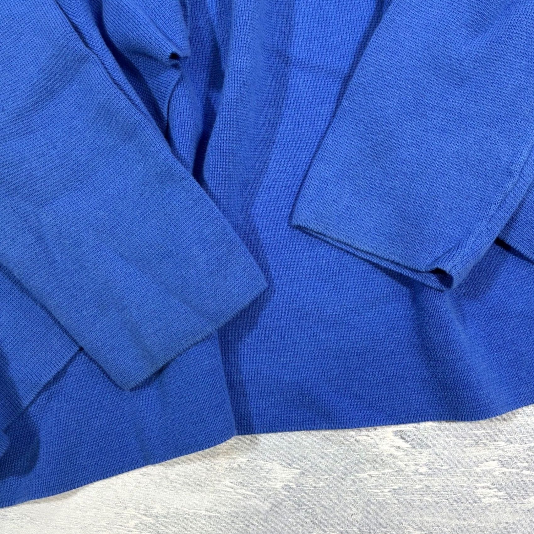 Talbots Talbots Womens Blue Open Front Cardigan Sweater Duster Long Sleeve L Size L / US 10 / IT 46 - 3 Thumbnail