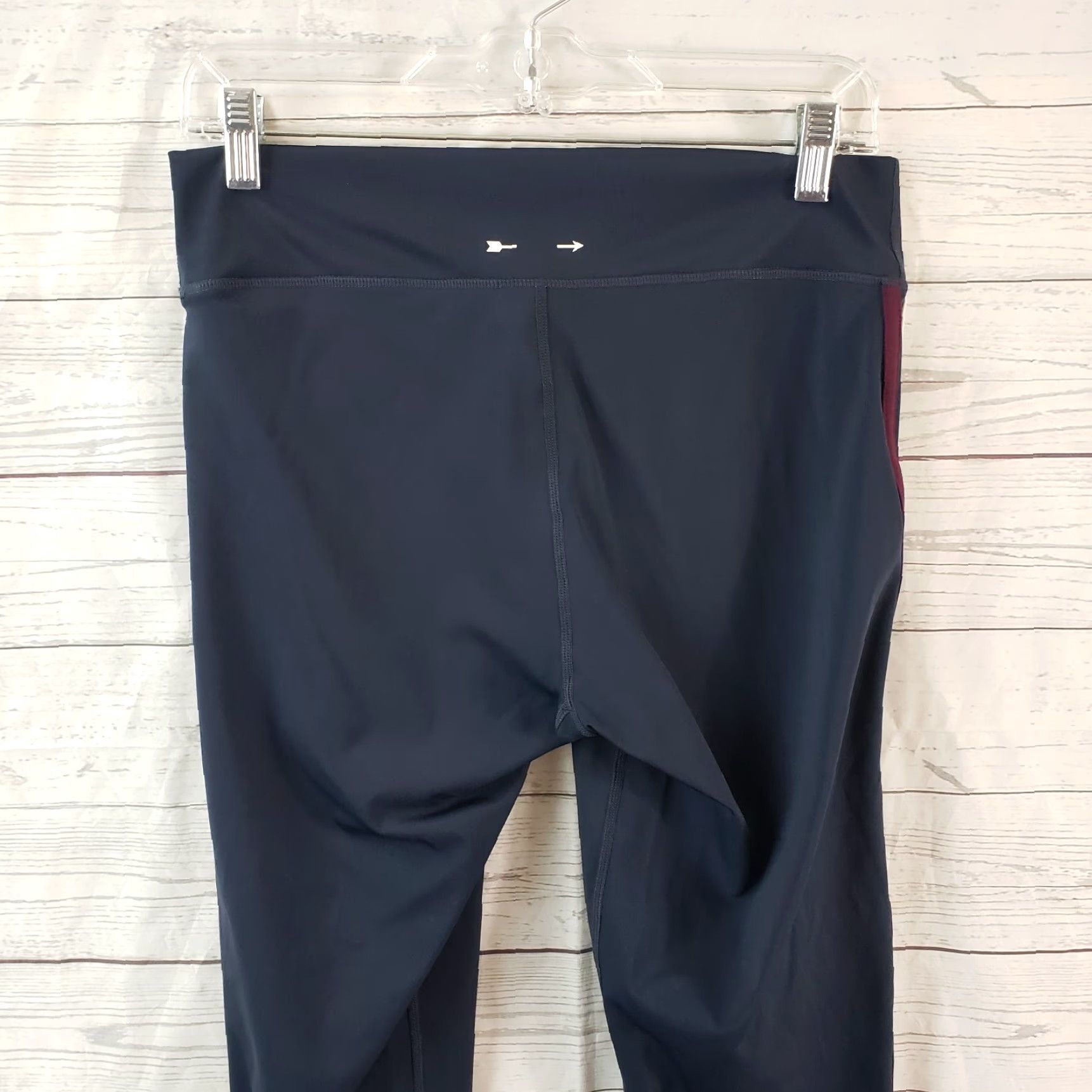 The Upside The Upside womens Cropped Leggings Sz 10 Blue Gray Perforated Size 32" / US 10 / IT 46 - 4 Thumbnail