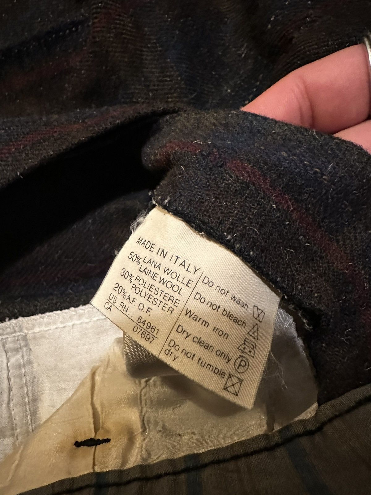 Benetton Plaid Benetton Italy wool pants 29 x 27 Size US 29 - 5 Thumbnail