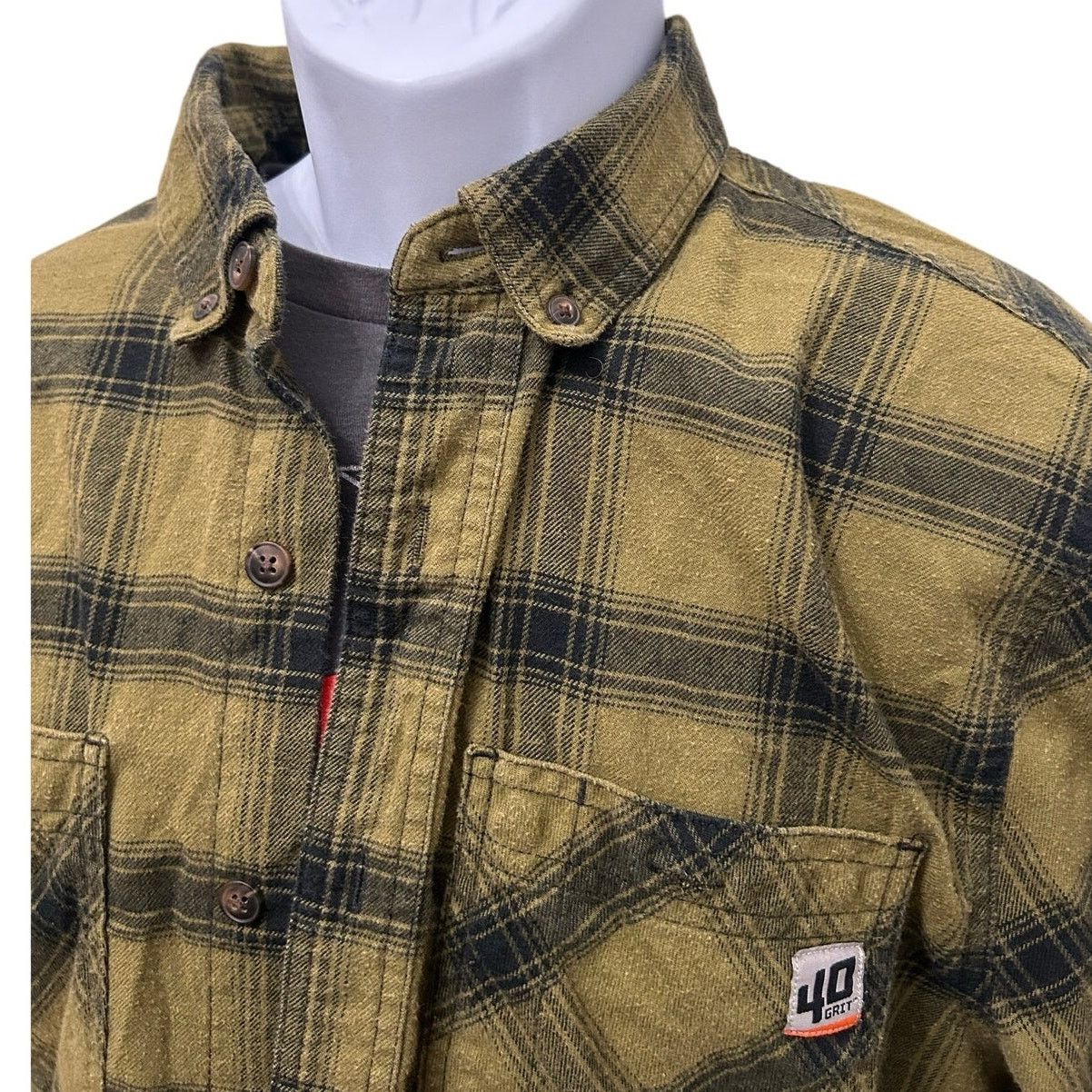 Duluth Trading Company Duluth Trading 40 Grit Green Black Flannel Work Shirt M Size US M / EU 48-50 / 2 - 1 Thumbnail