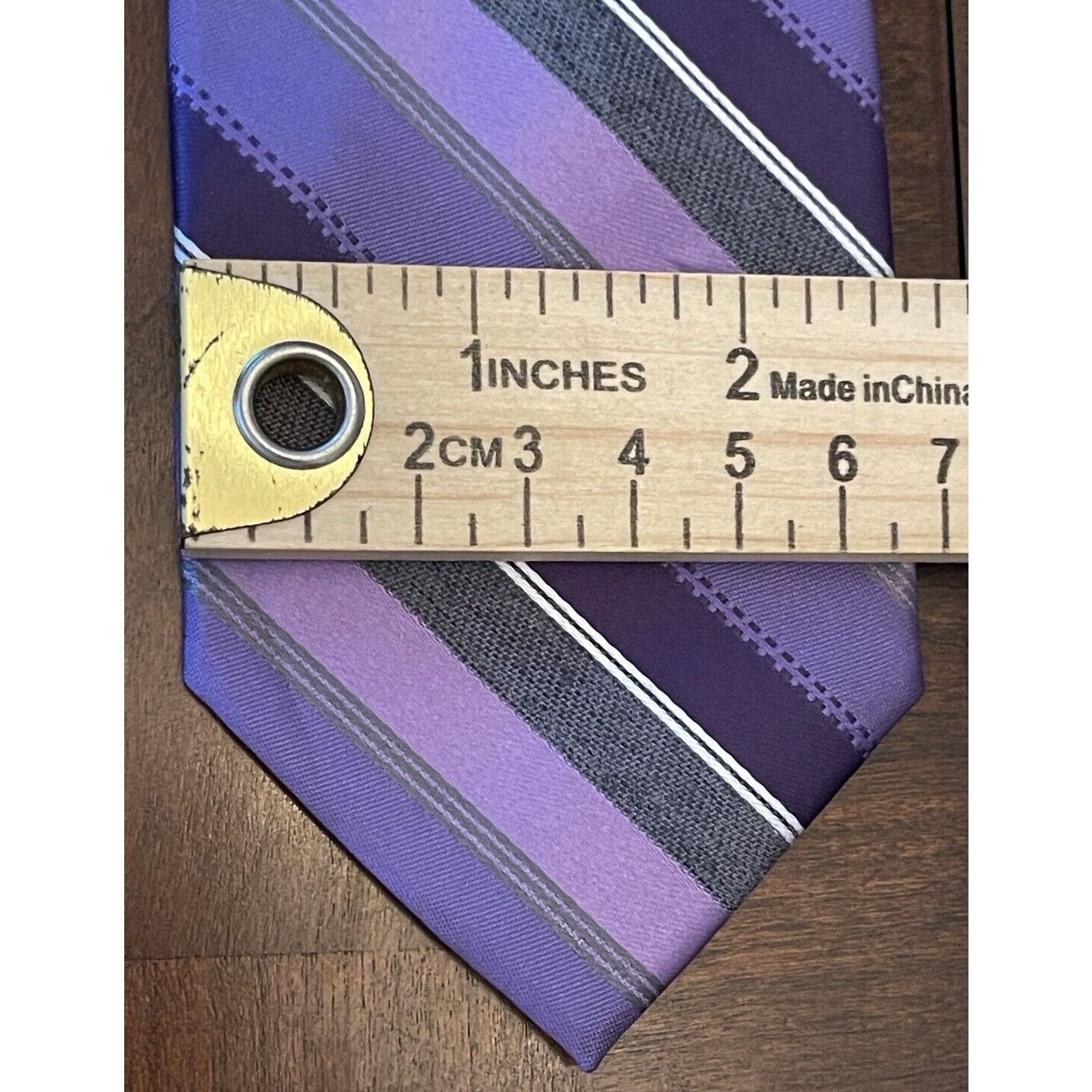 J Ferrar J. Ferrar Purple Gray 94% Polyester 6% Cotton Made In China Size ONE SIZE - 4 Thumbnail