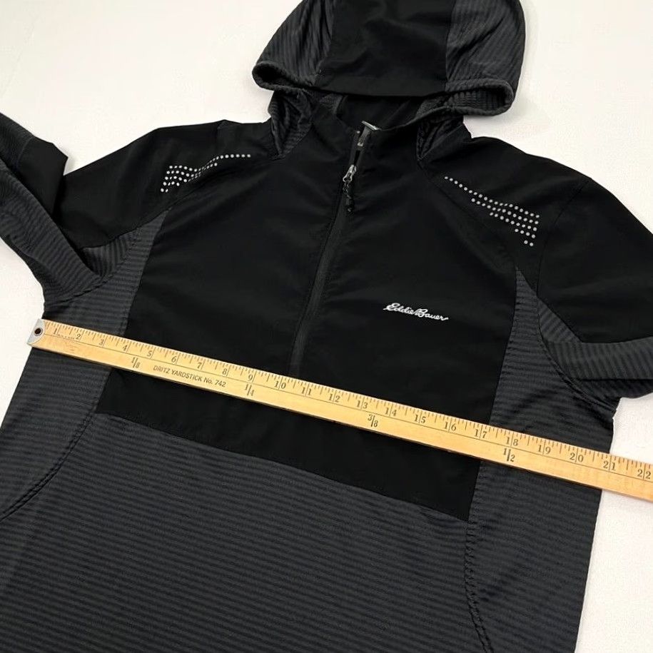Eddie Bauer Eddie Bauer High Route Jacket Mens M Black Grid Fleece Air First Ascent 1/4 Zip Hiking Jacket Size US M / EU 48-50 / 2 - 5 Thumbnail