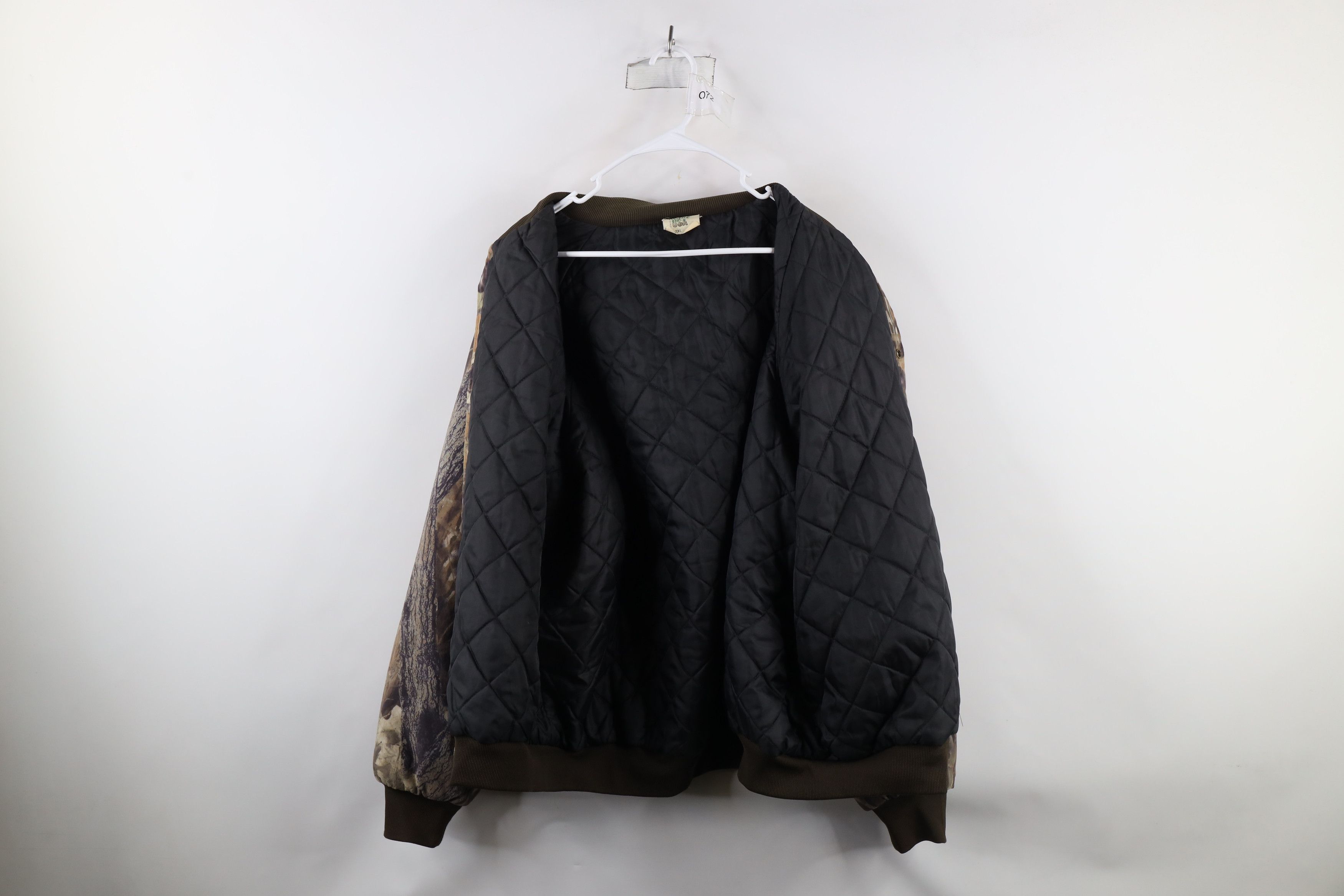 Vintage Vintage 80s Camouflage Soft Cloth Quilt Bomber Jacket USA Size US XXL / EU 58 / 5 - 9 Thumbnail