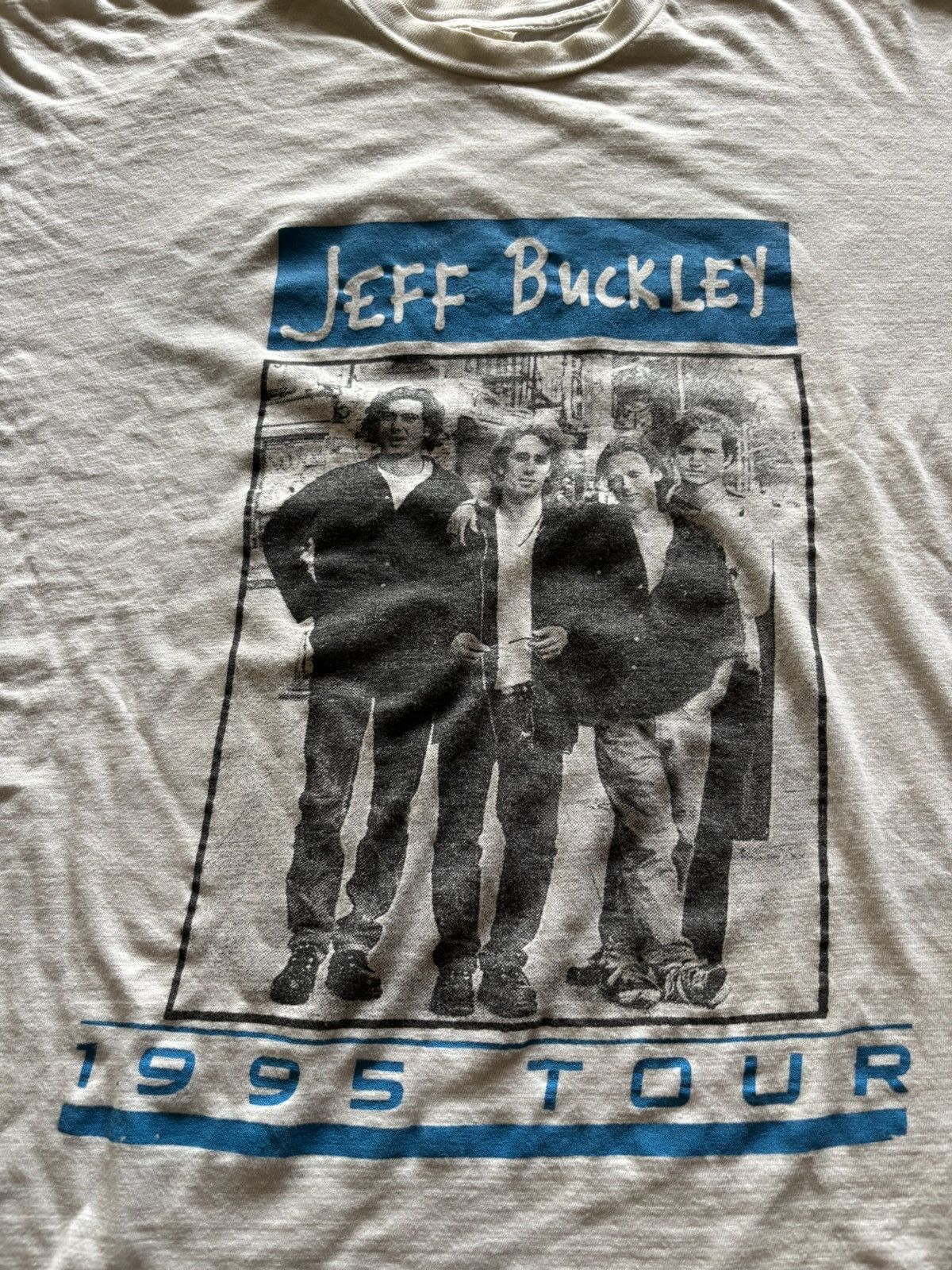 Band Tees RARE SCARCE JEFF BUCKLEY 1995 GRACE TOUR DISTRESSED BOXY ERD Size US XL / EU 56 / 4 - 4 Thumbnail