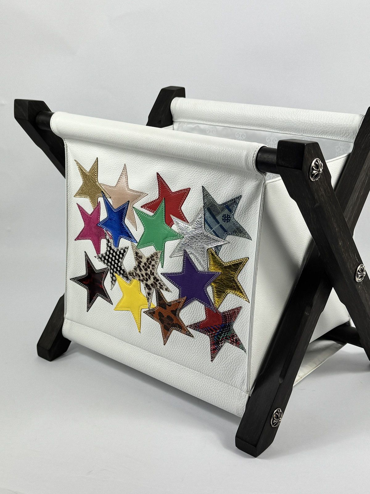 Chrome Hearts STAR PATCH WORK LEATHER MAGAZINE HOLDER CRIB Size ONE SIZE - 3 Thumbnail