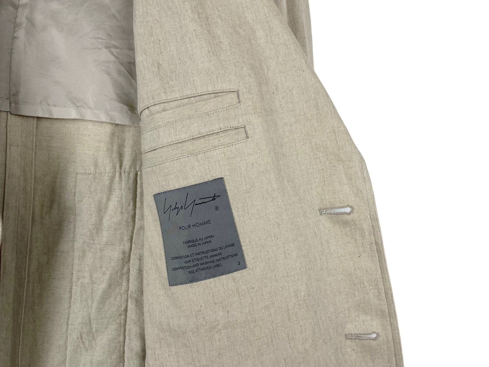 Yohji Yamamoto Yohji Yamamoto SS23 Appliqué Linen Blazer NWT Size US L / EU 52-54 / 3 - 5 Thumbnail