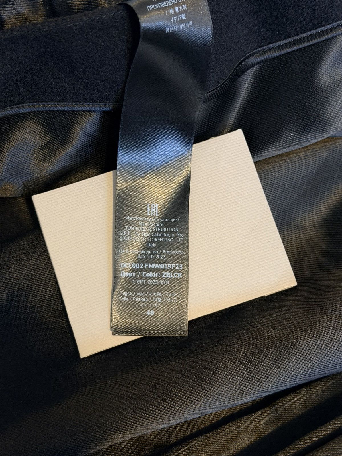 Tom Ford [NWT] TOM FORD Double-Breasted Virgin Wool Felt Coat Size US L / EU 52-54 / 3 - 11 Thumbnail
