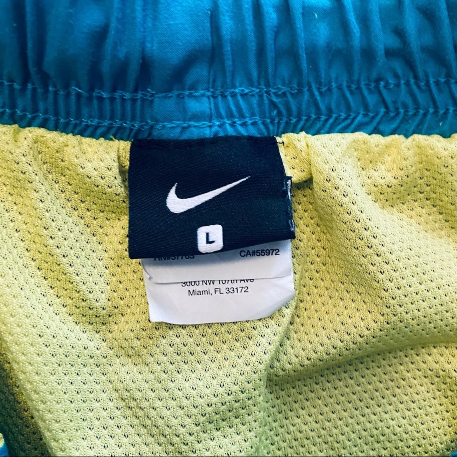 Nike Nike teal blue swim trunks Size US 35 - 3 Thumbnail