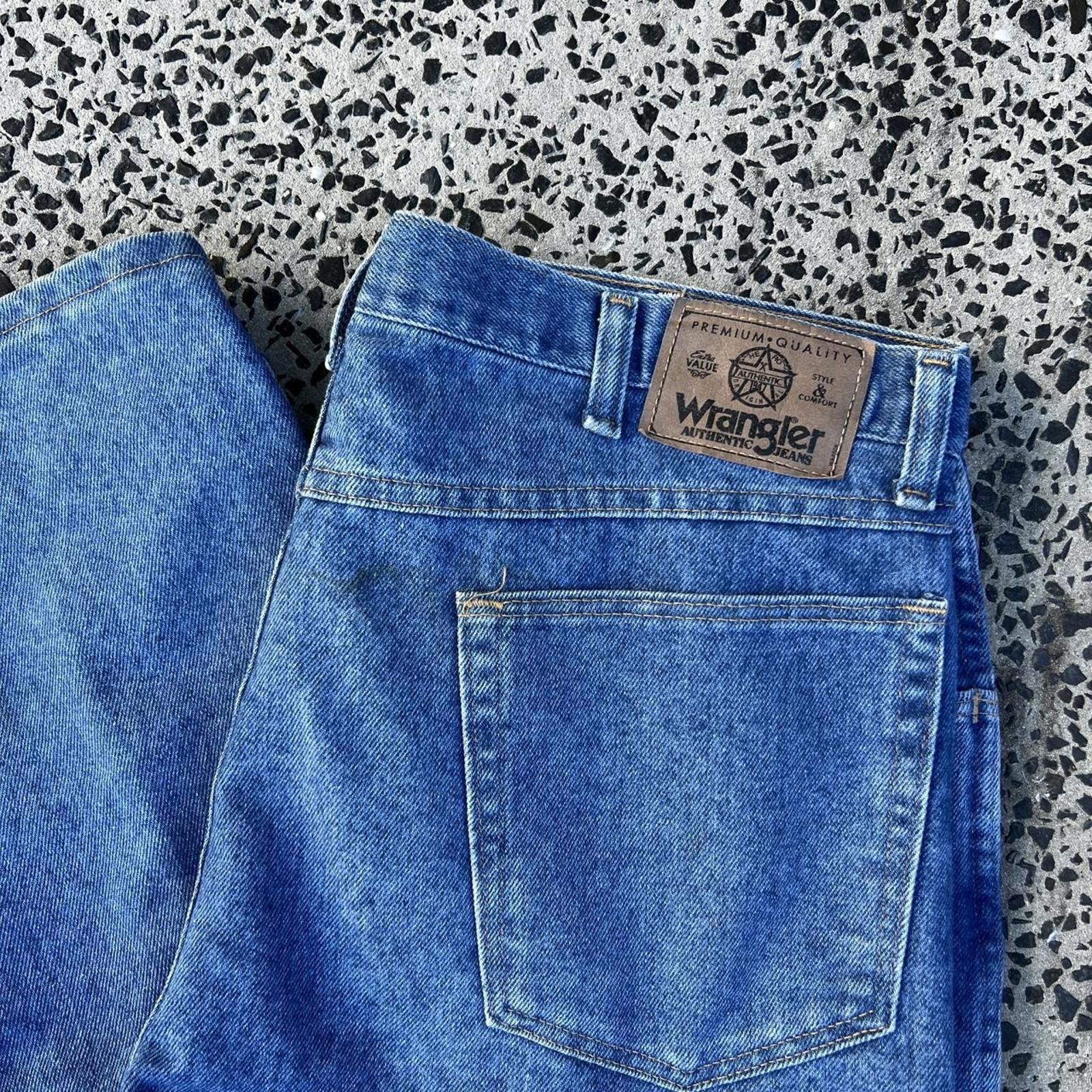 Wrangler Wrangler Men's Blue Jeans Size US 30 / EU 46 - 2 Thumbnail