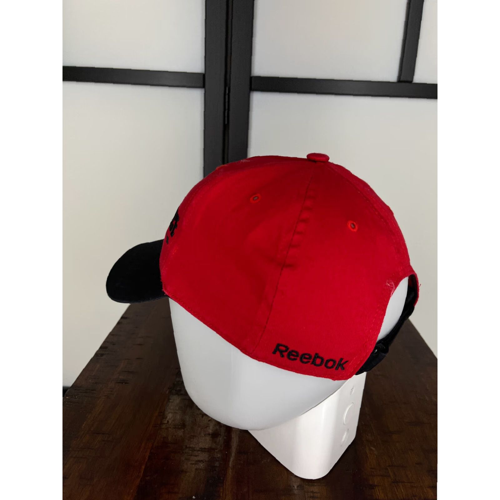 Reebok VINTAGE Reebok Hat Cap Baseball One Size Red Cotton Twill Obstacle Course Race Logo Adjustable Unisex Adults Size ONE SIZE - 5 Thumbnail