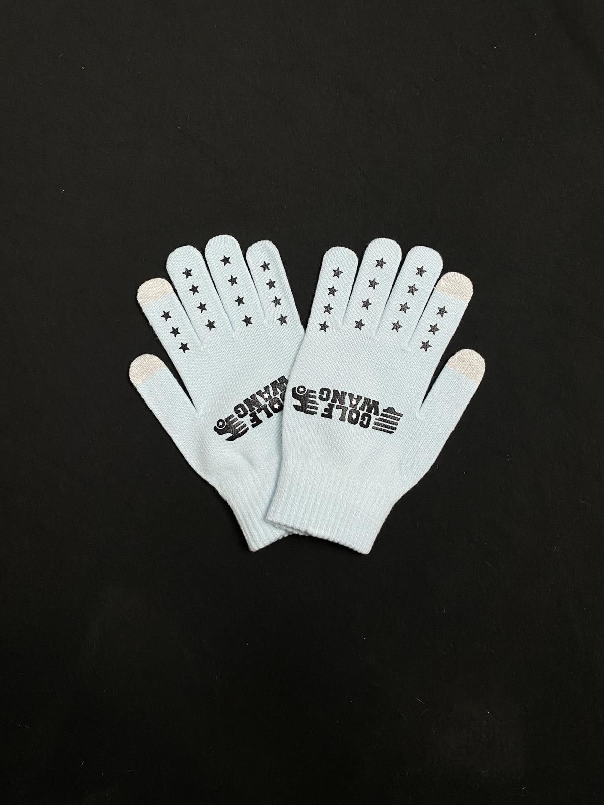 Designer Golf Wang Trucking Knitted Blue Gloves S/M Size ONE SIZE - 3 Thumbnail