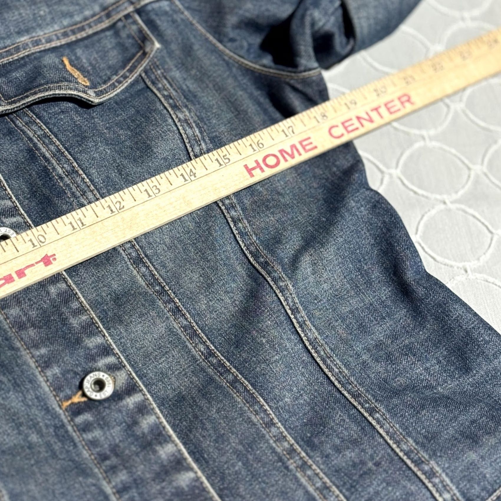 Gap VINTAGE Gap Denim Jacket Womens Large Stretch Jean Classic Trucker Button Up Blue 90s Womens Size 36" / US 14 / IT 50 - 6 Thumbnail