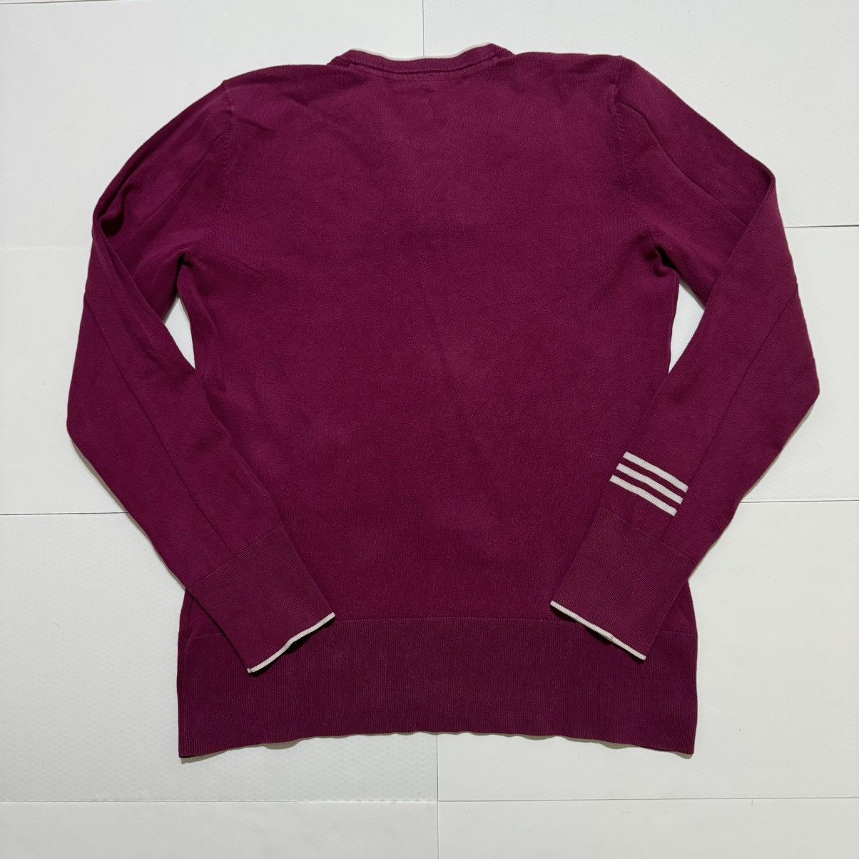 Adidas Adidas Women’s Purple Sweater Long Sleeve V Neck Cardigan Size M / US 6-8 / IT 42-44 - 6 Thumbnail