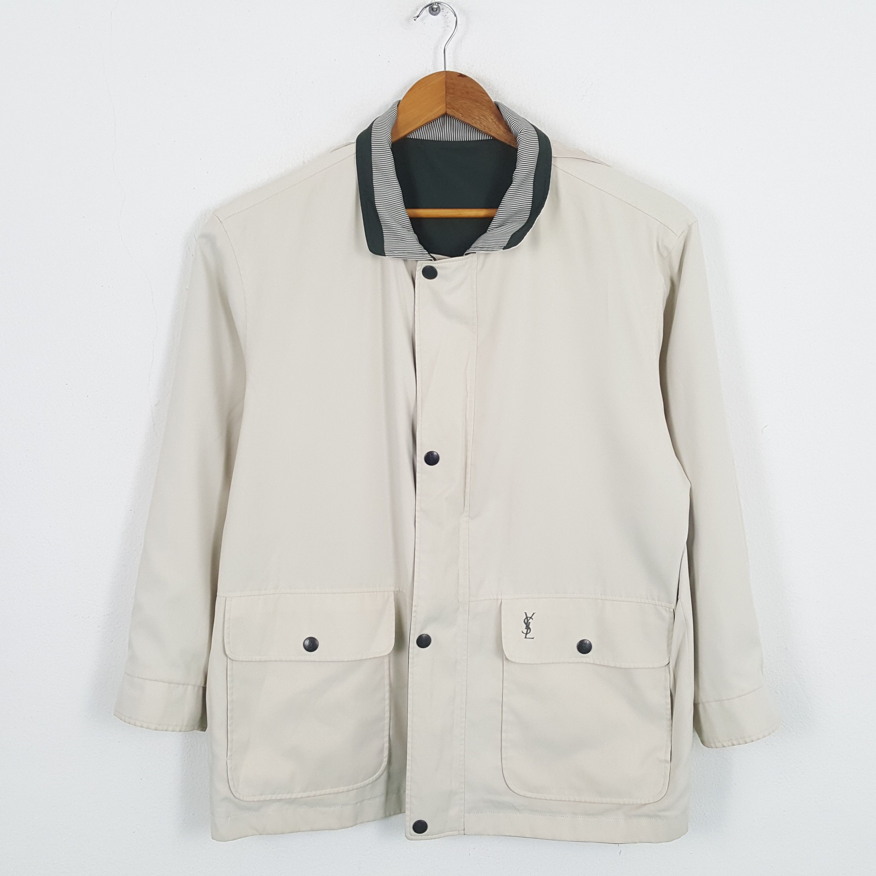 Vintage × Yves Saint Laurent Vintage YVES SAINT LAURENT Italian Brand Reversible Jacket Size US XL / EU 56 / 4 - 4 Thumbnail