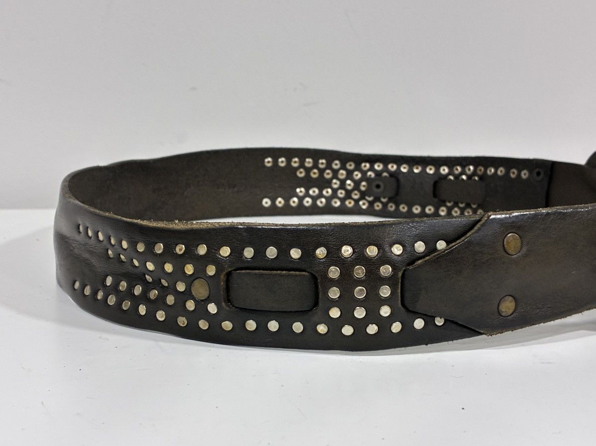 John Varvatos Doyer Studded Belt Size 32 Size 32 - 7 Thumbnail