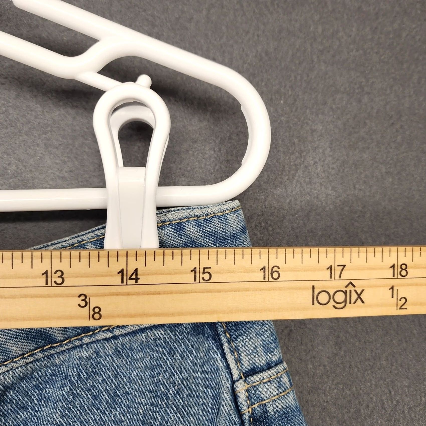 Vintage Rehab Lab Jeans Womens Large Baggy Wide-Leg Light Wash Distressed Dark Fade 5-Pocket Denim Jeans Mens? Size 36" / US 14 / IT 50 - 4 Thumbnail