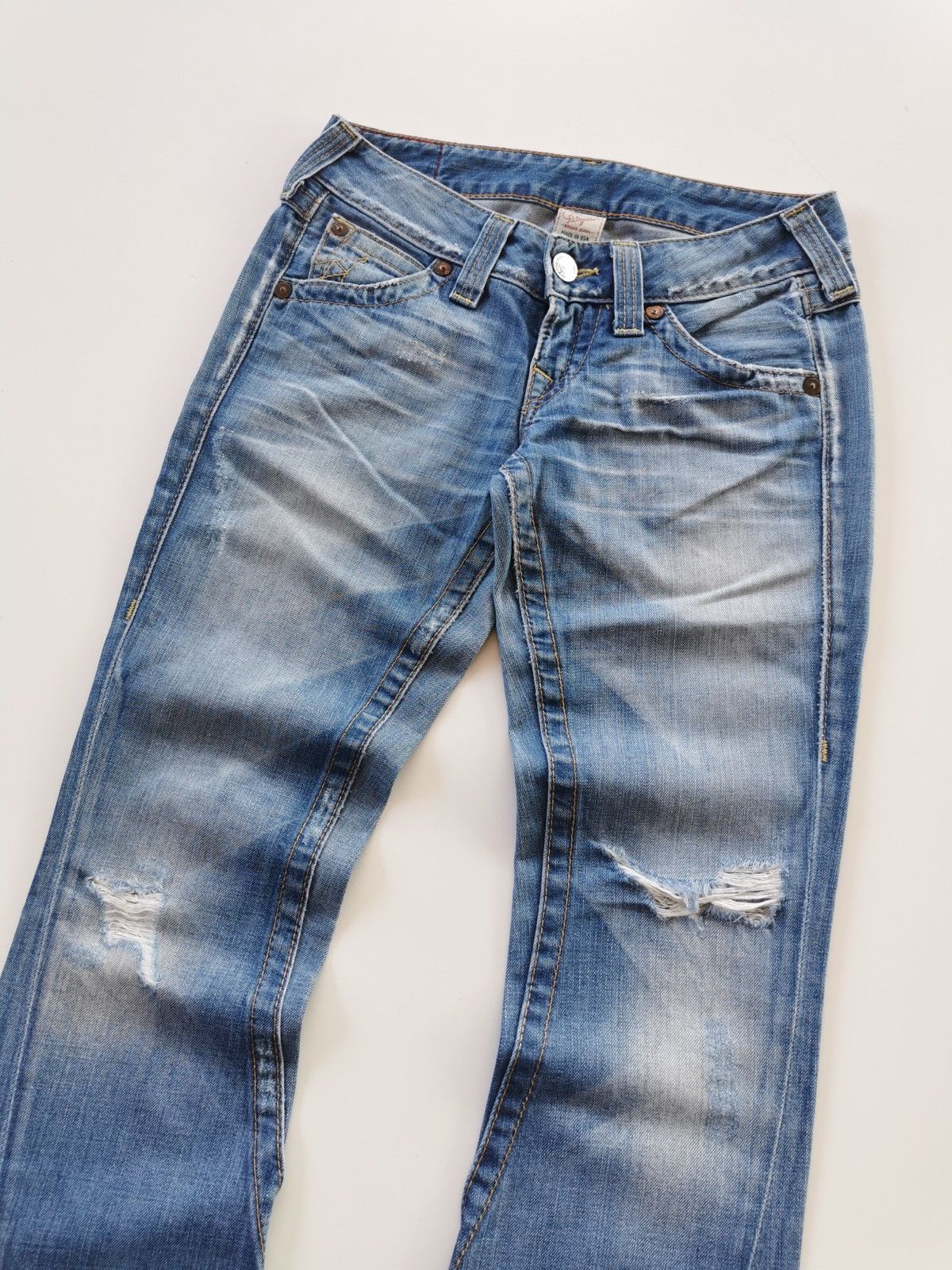 True Religion True Religion Flared Distressed Jeans Size US 28 / EU 44 - 4 Thumbnail