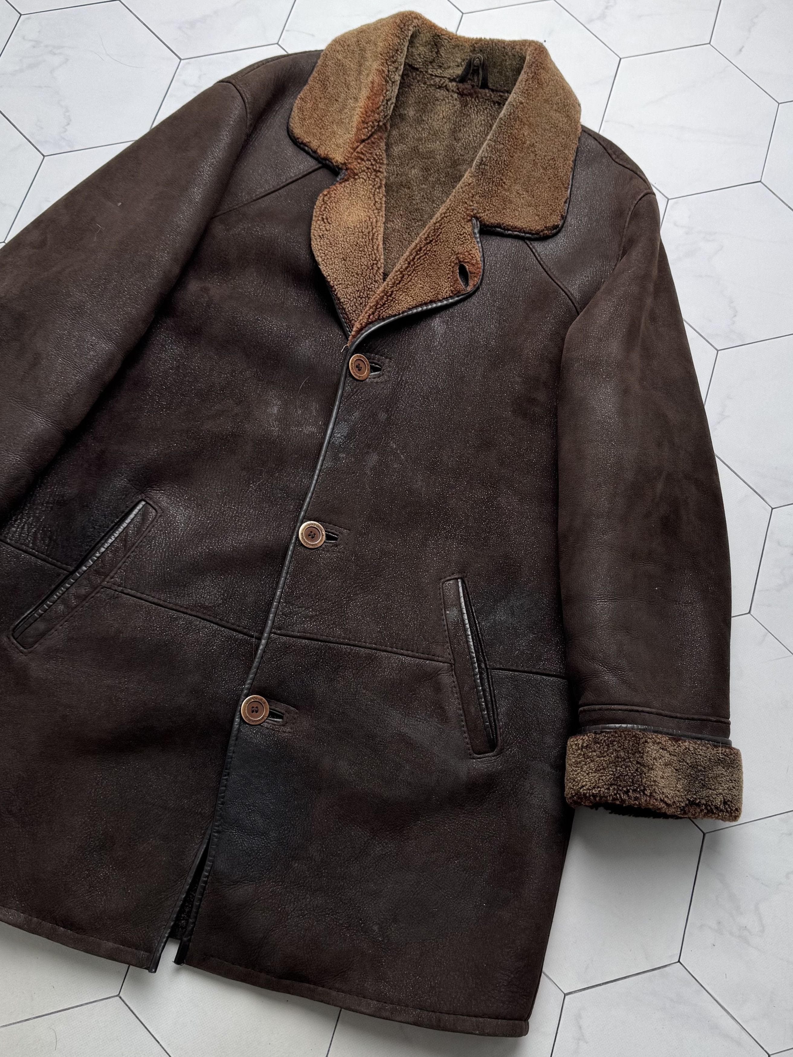 Vintage Vintage Real Sheepskin Coat(B409)E2D15 Size US XXL / EU 58 / 5 - 7 Thumbnail